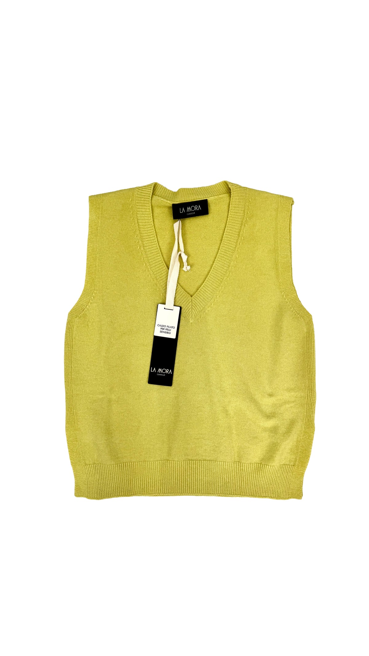 GILET MAGLIA SCOLLO A V IN CALDA VISCOSA
