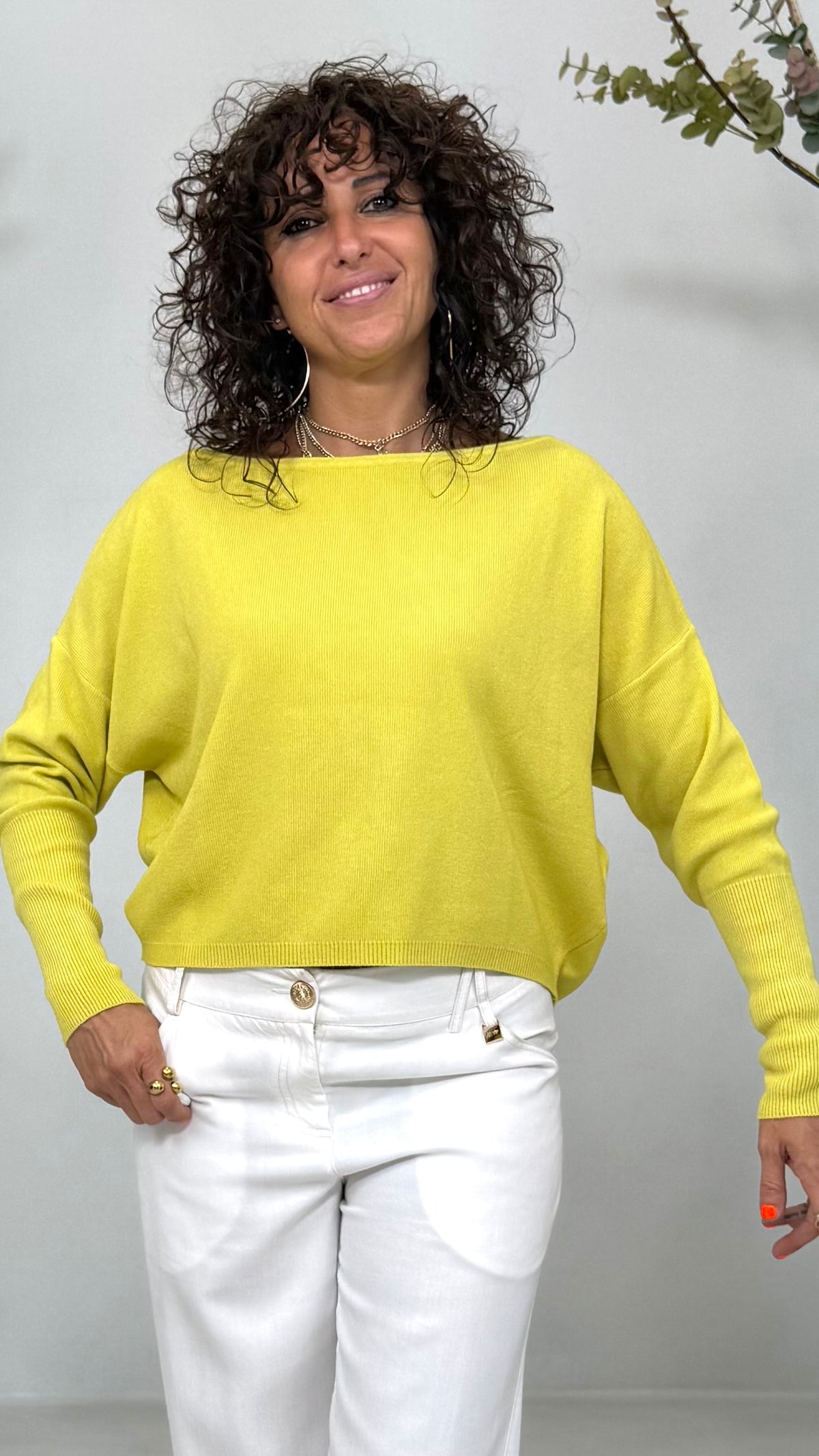 MAGLIA OVALE IN CALDA VISCOSA