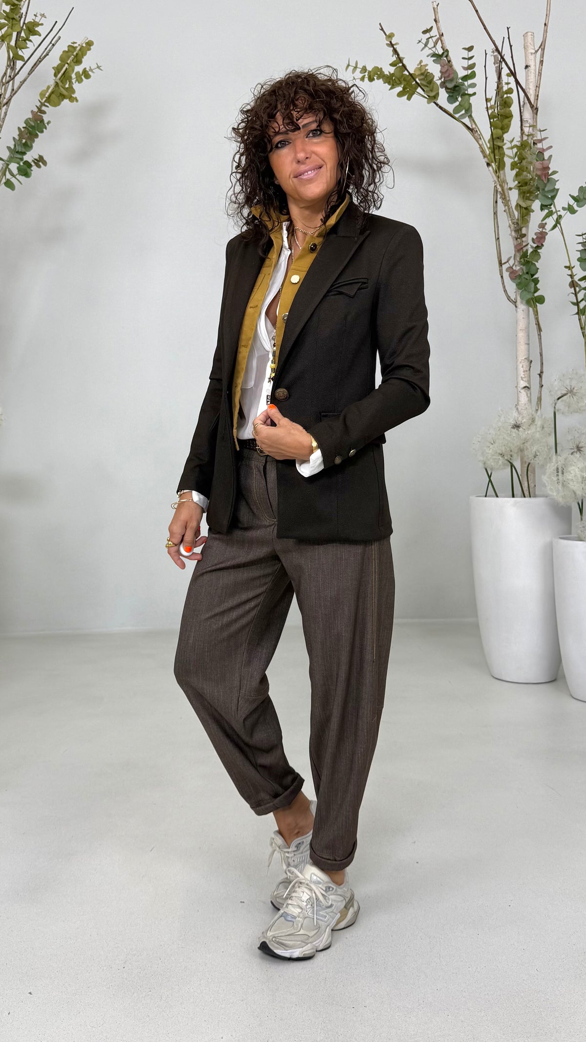 GIACCA IN TWILL PUNTO MAGLIA