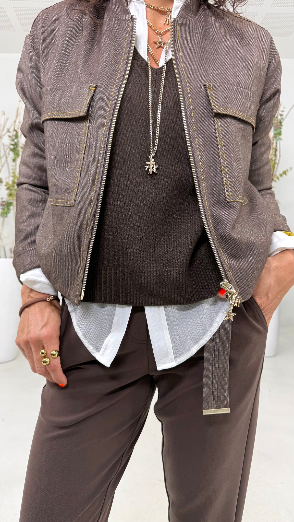BOMBER GRISAGLIA JEANS