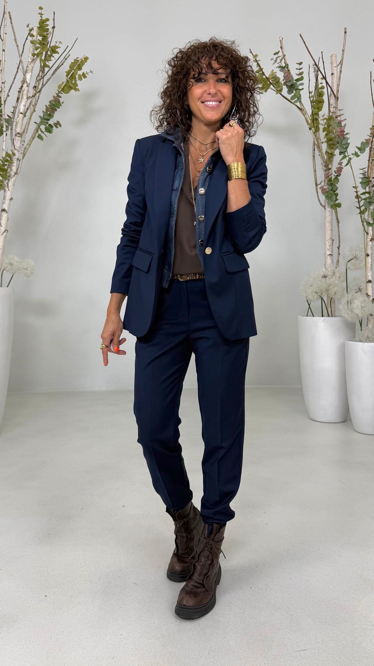 GIACCA BLAZER IN TECNICO FLUIDO