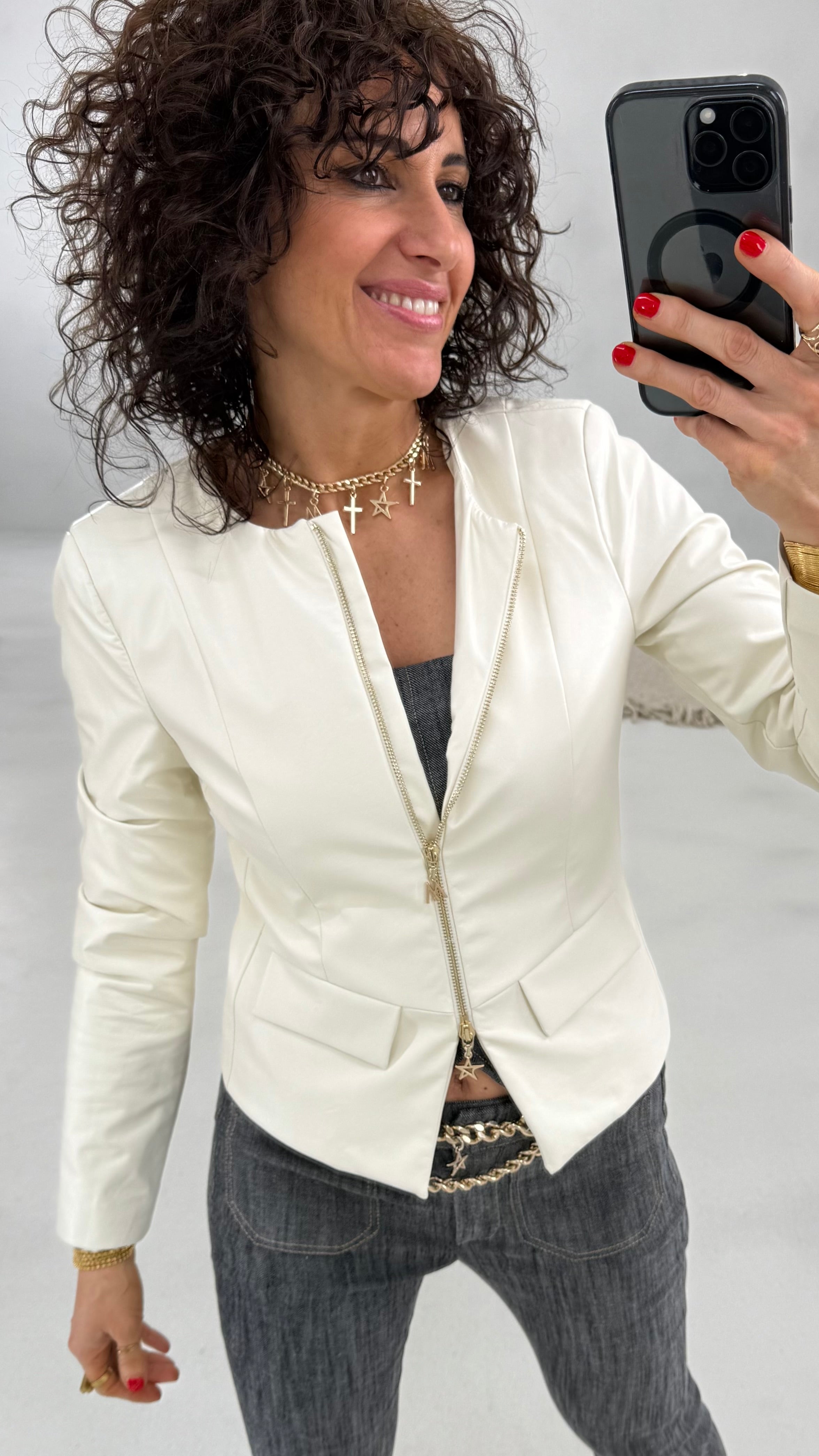 705 P25 NERO TOP BUSTINO TRAMA JEANS CON BRETELLE STACCABILI