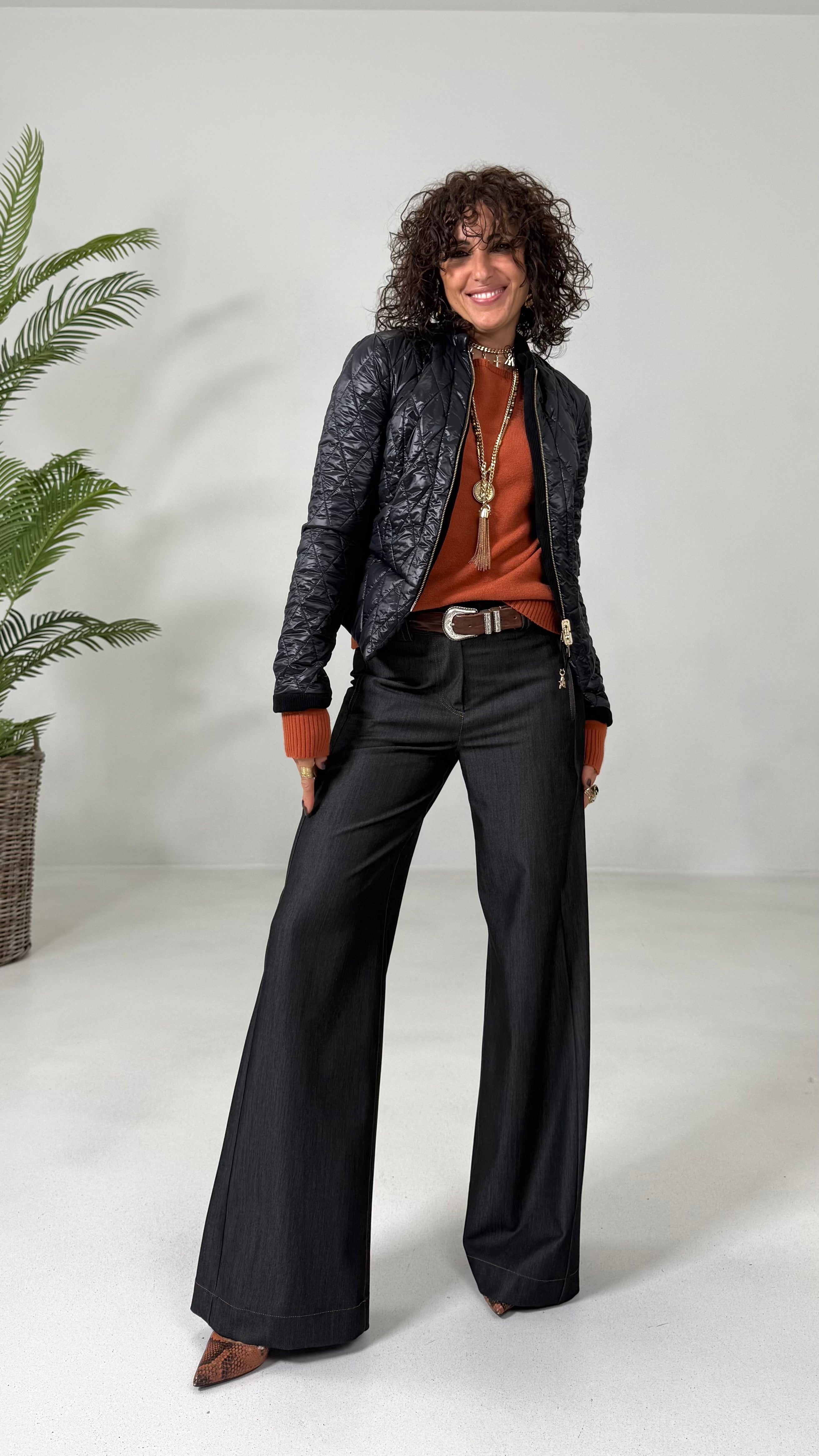 GIACCHINO DOUBLE FACE TRAPUNTATO CON ZIP