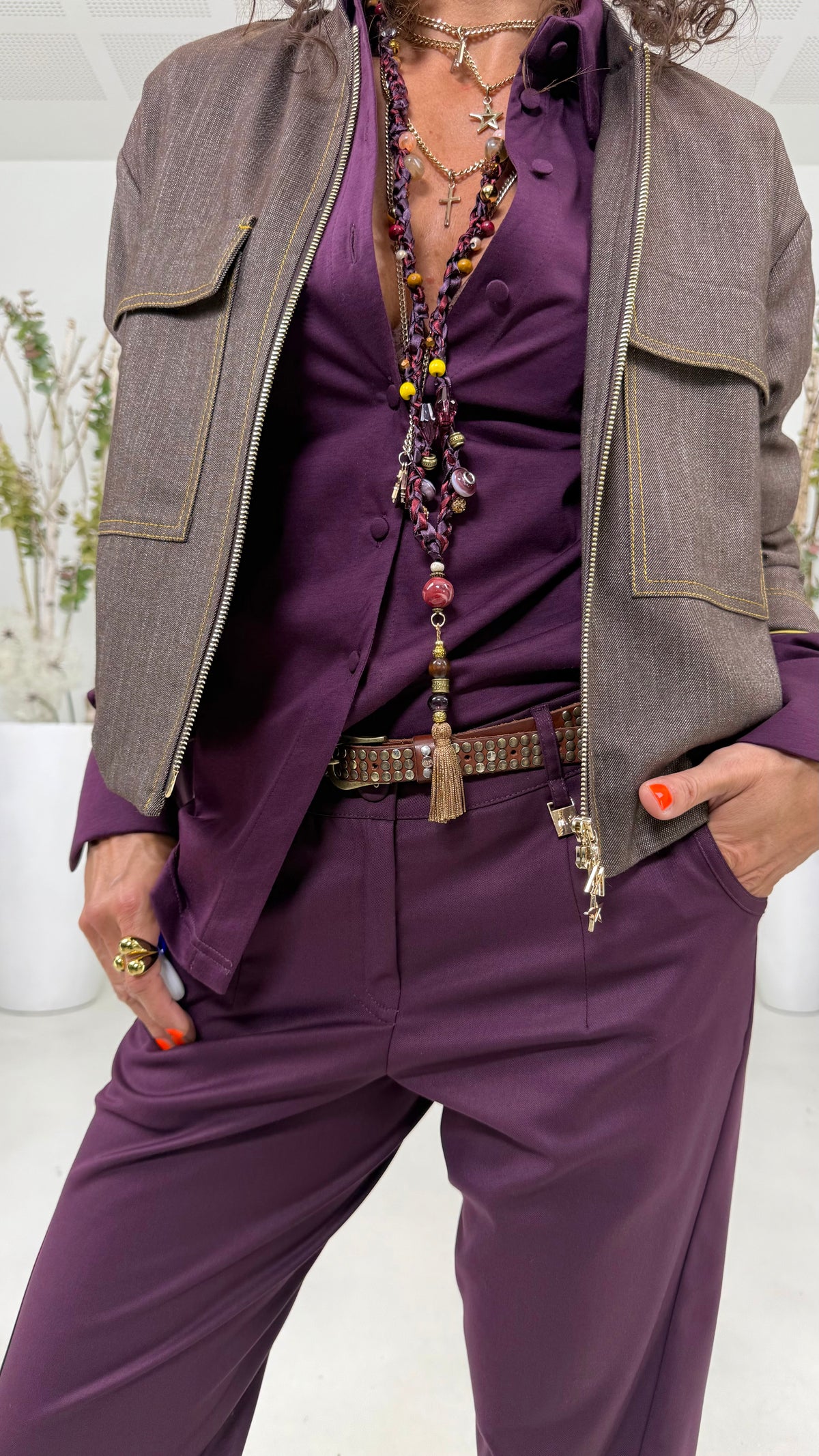 CAMICIA IN JERSEY DI COTONE MODAL