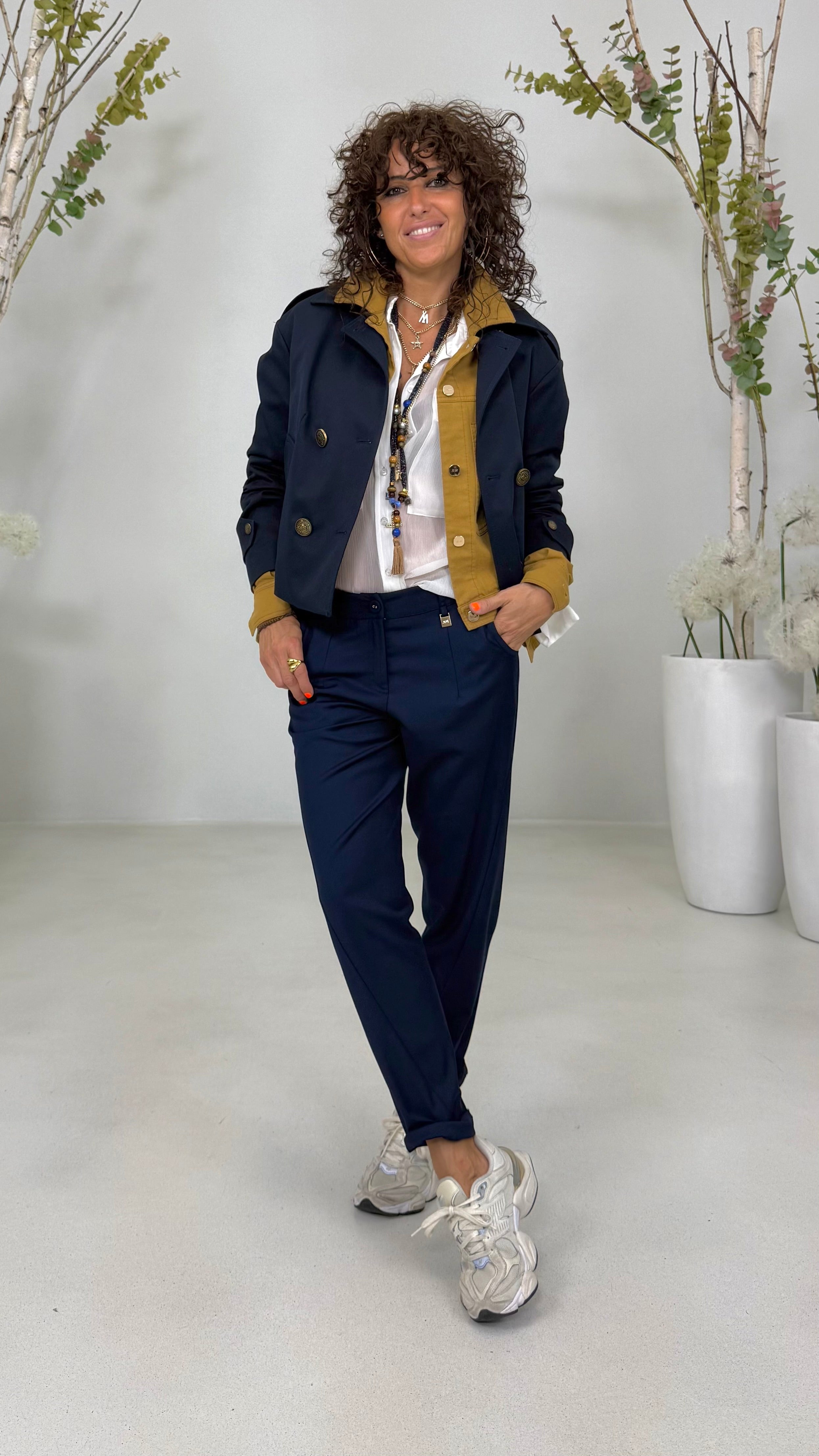 CAMICIA LINEA A UOMO IN CREPONNE VISCOSA