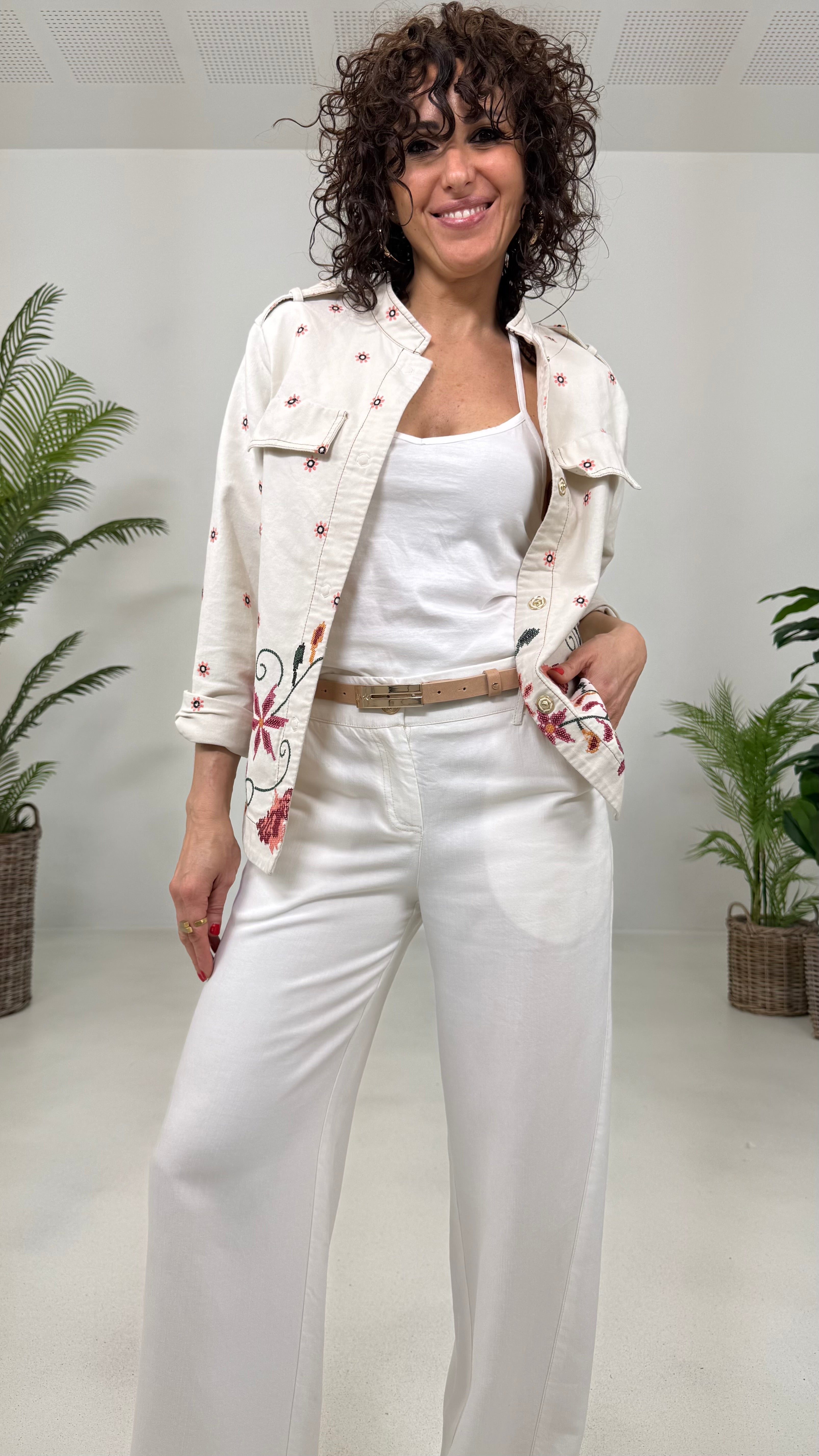 CINTURA CON FIBBIA RETTANGOLARE SPECCHIATA