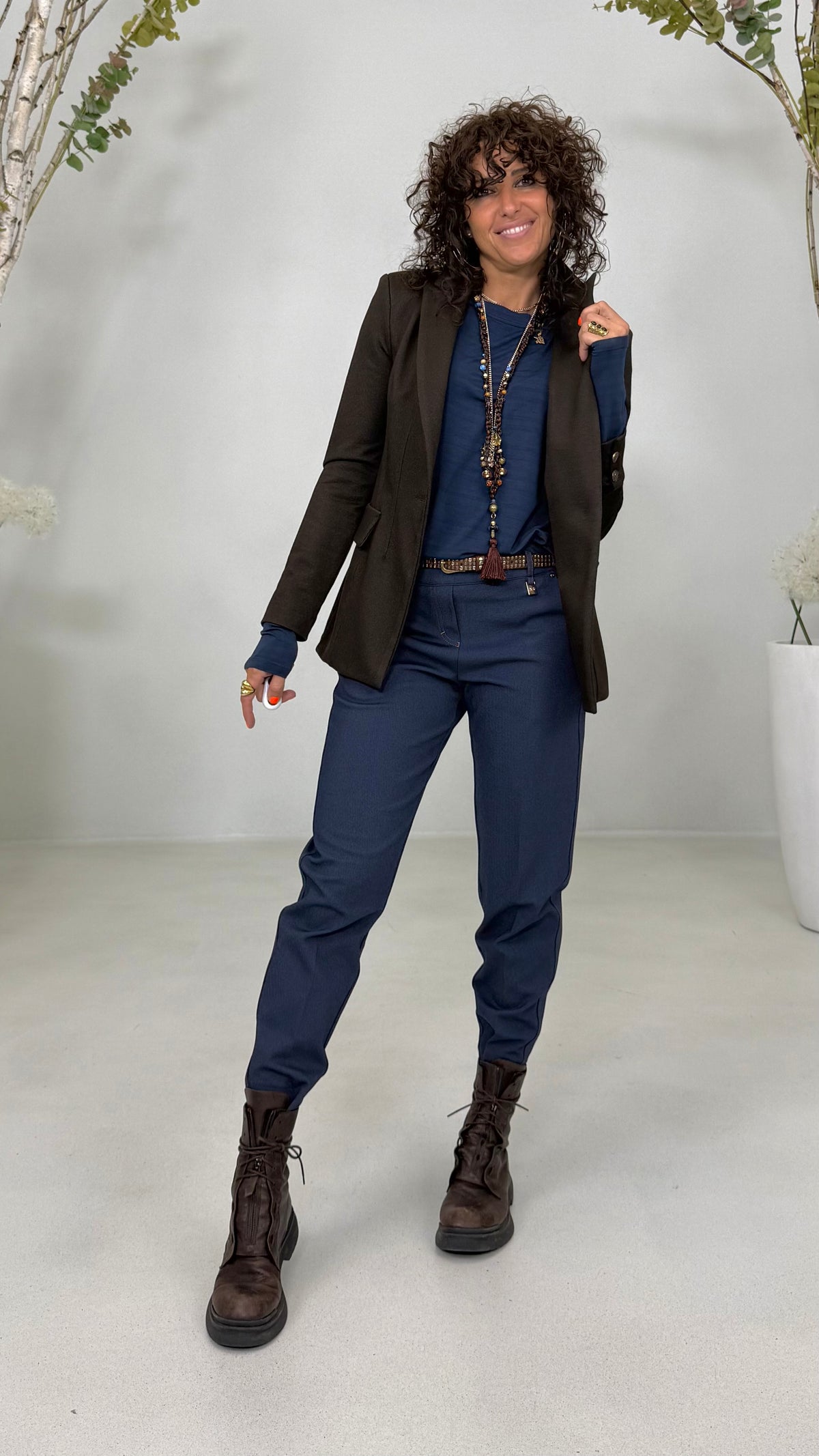 GIACCA IN TWILL PUNTO MAGLIA