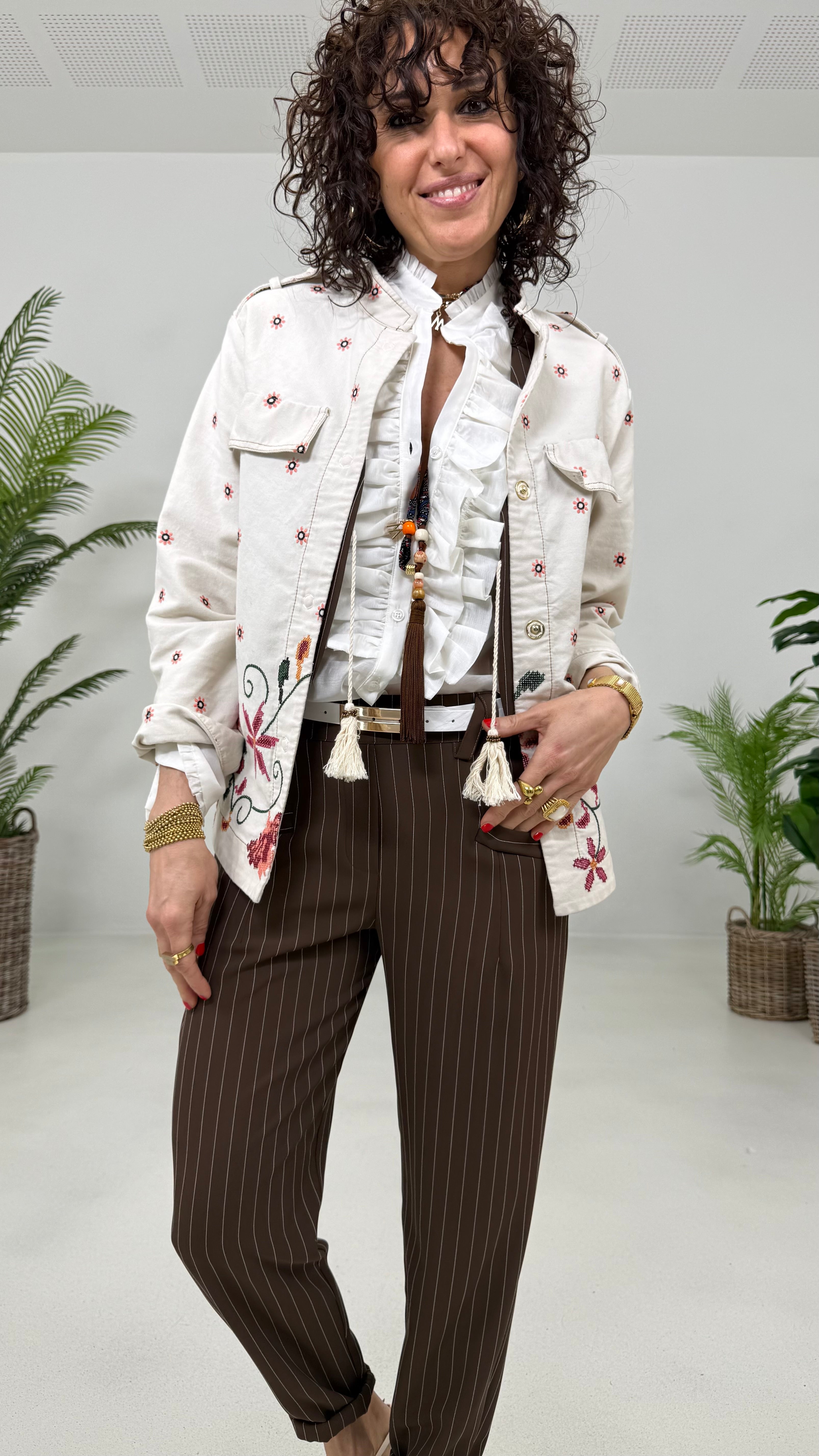 CAMICIA DOPPIA ROUCHES IN VOILE