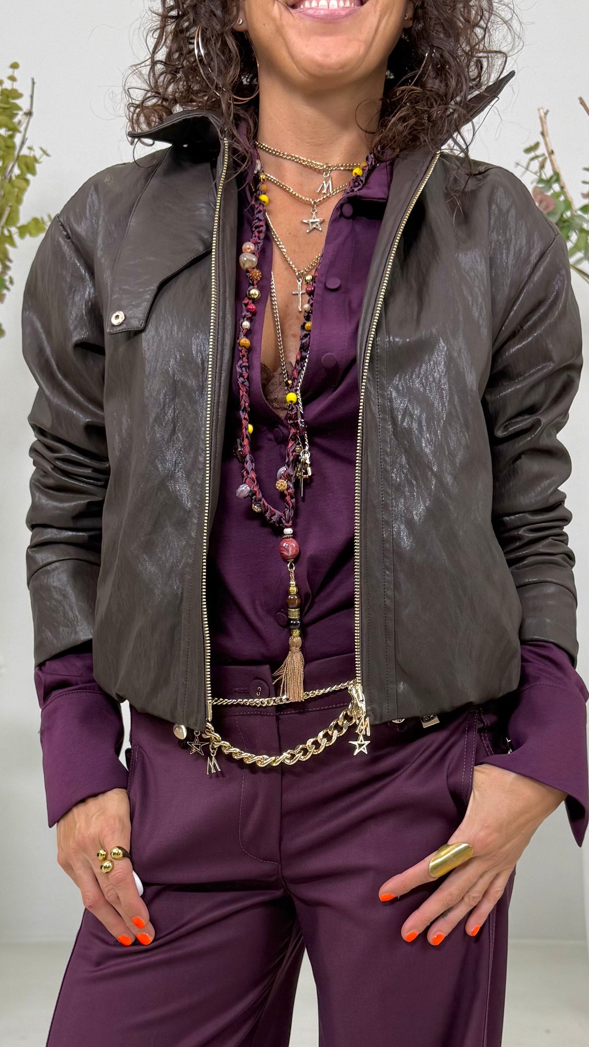 CAMICIA IN JERSEY DI COTONE MODAL