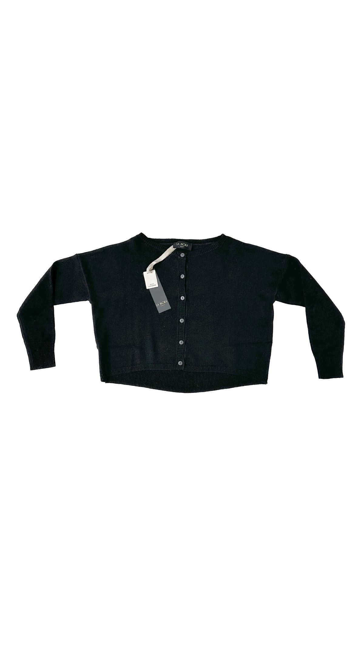MAGLIA QUADRATA APERTA DAVANTI IN MISTO CASHMERE
