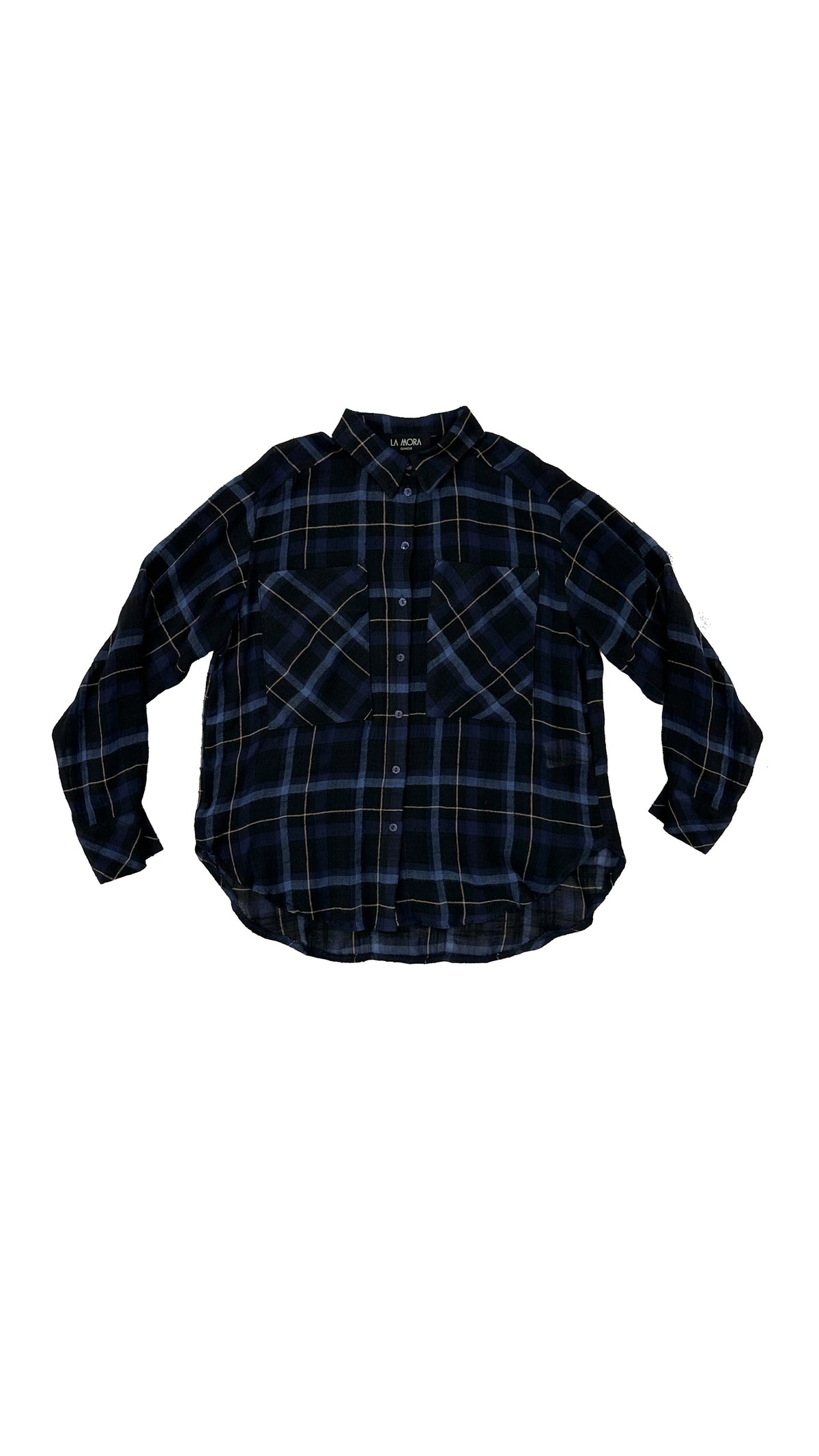 CAMICIA A UOMO IN GARZA A QUADRI