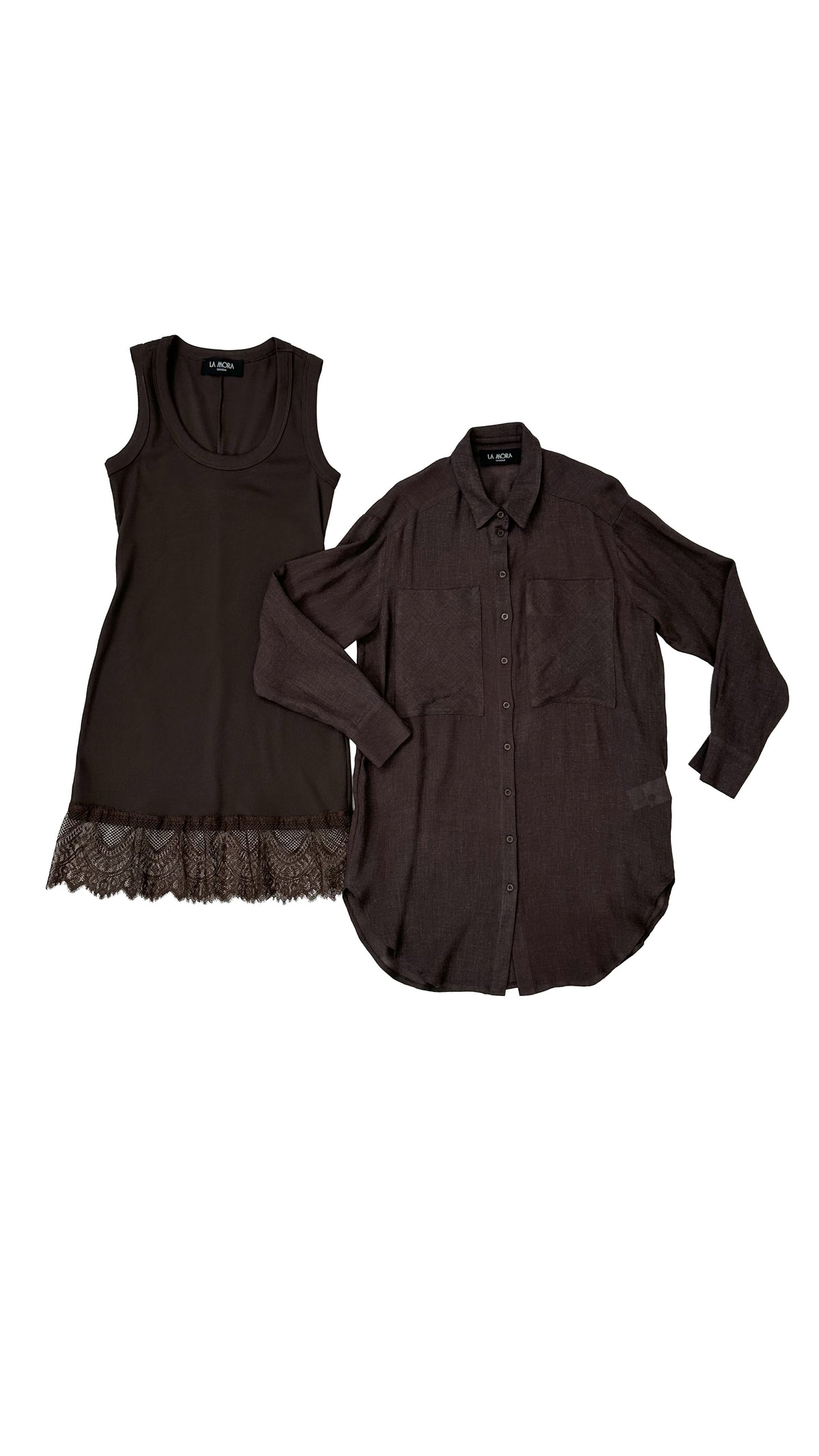 TWIN-SET CAMICIONE PIÙ SOTTOVESTE IN GARZA VISCOSA LANA E COSTINA