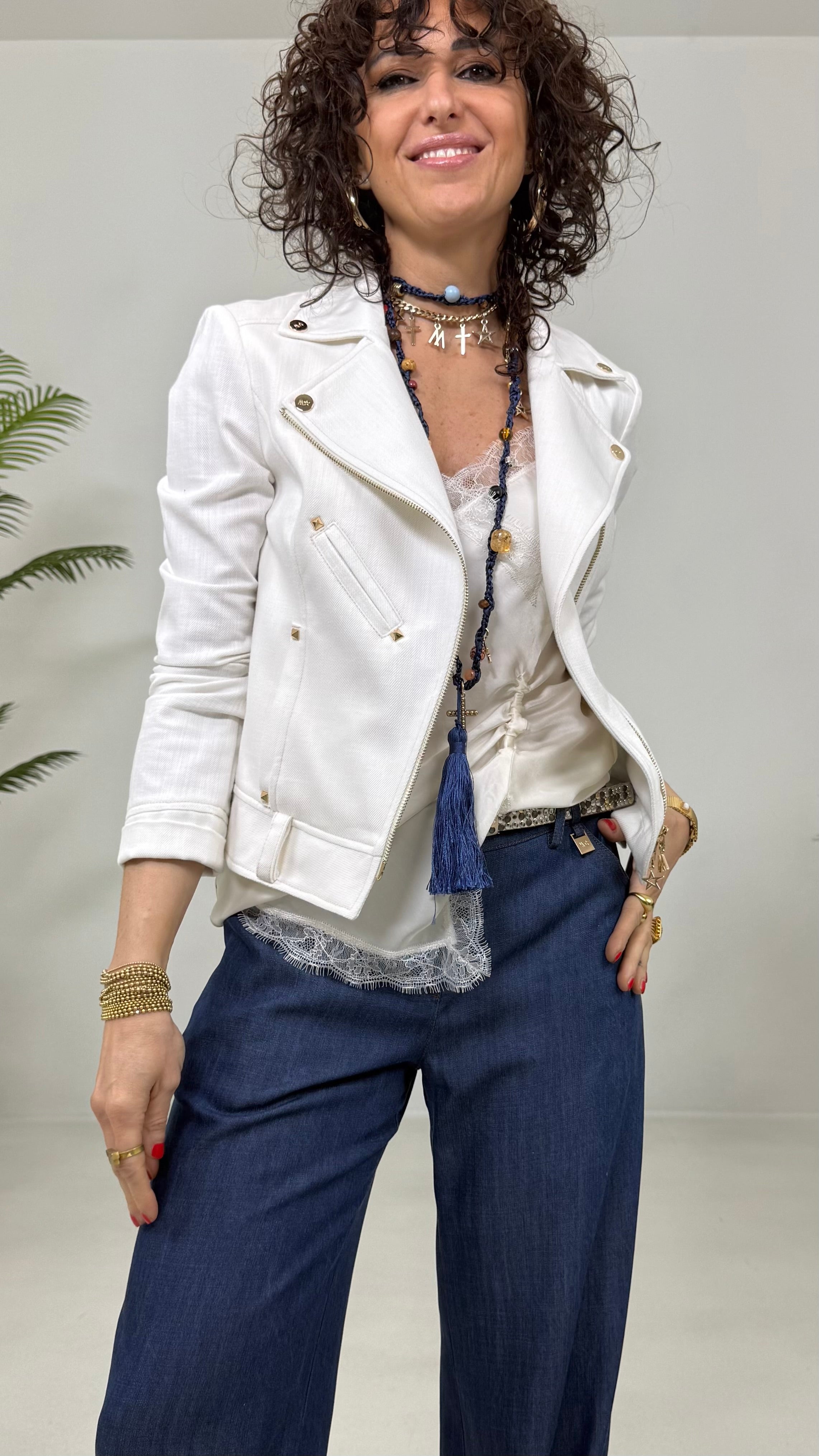 TOP LINGERIE IN RASO DI VISCOSA CON PIZZO