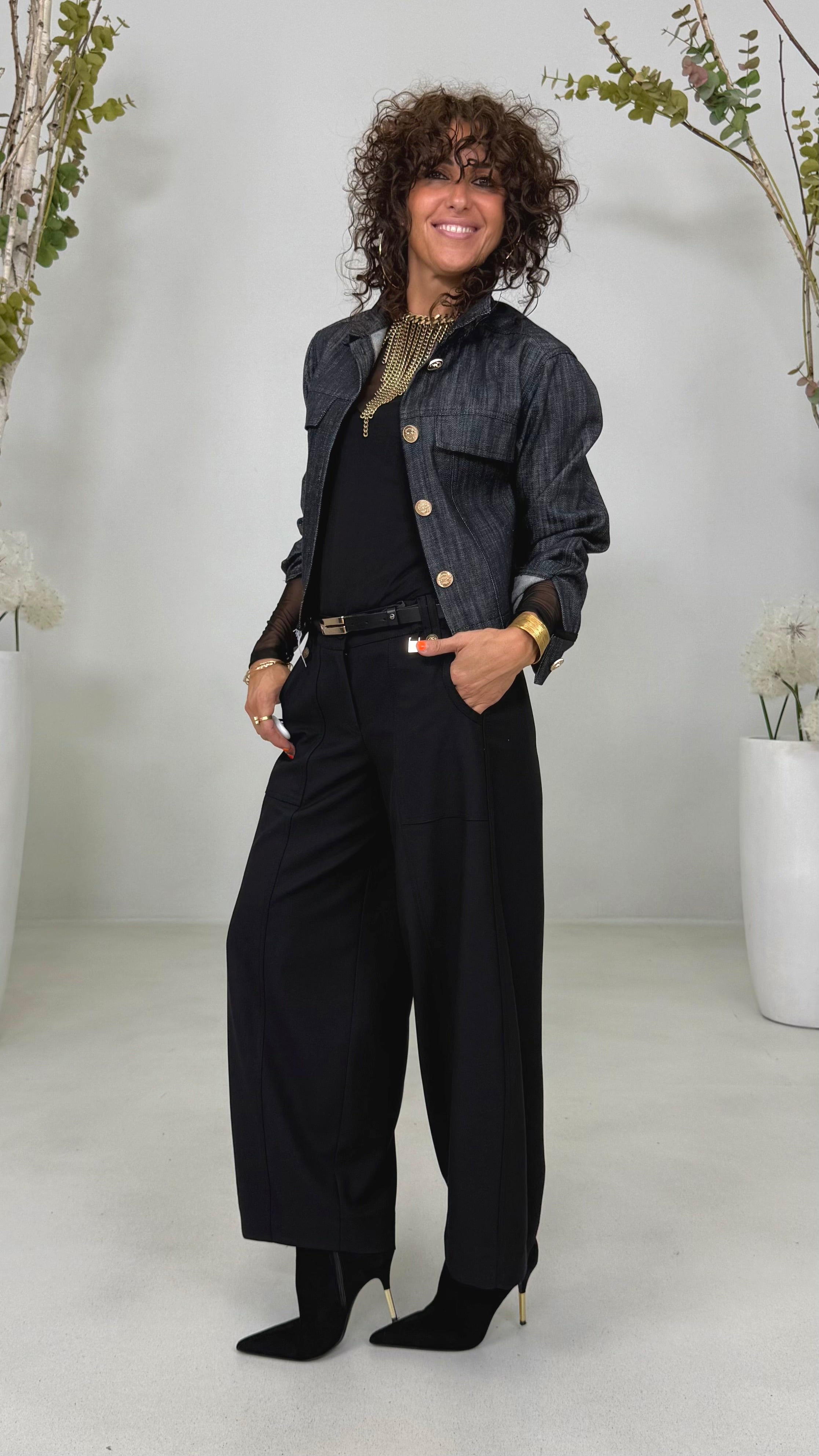 GIUBBINO JEANS IN DENIM 100% COTONE