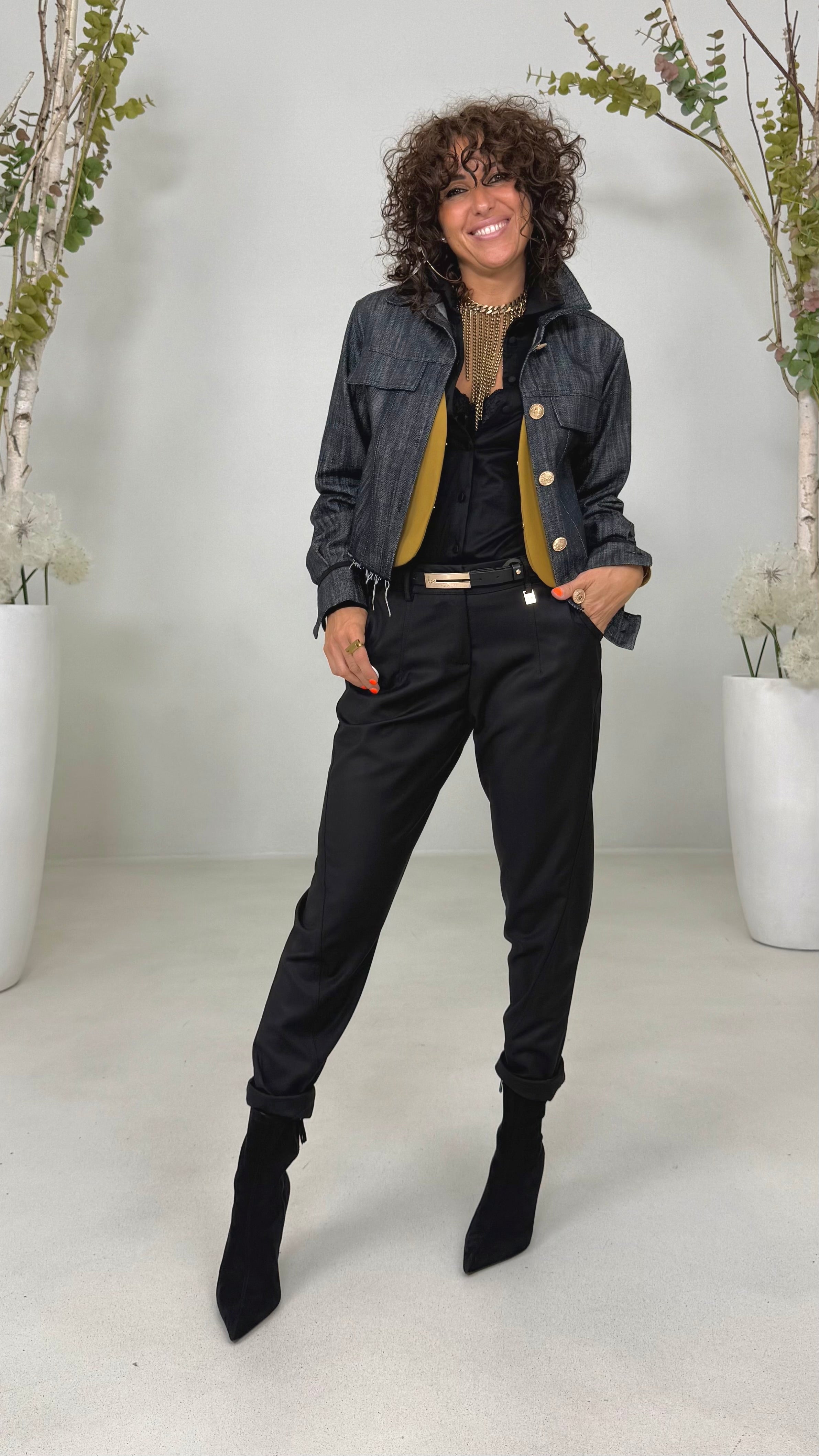 GIUBBINO JEANS IN DENIM 100% COTONE