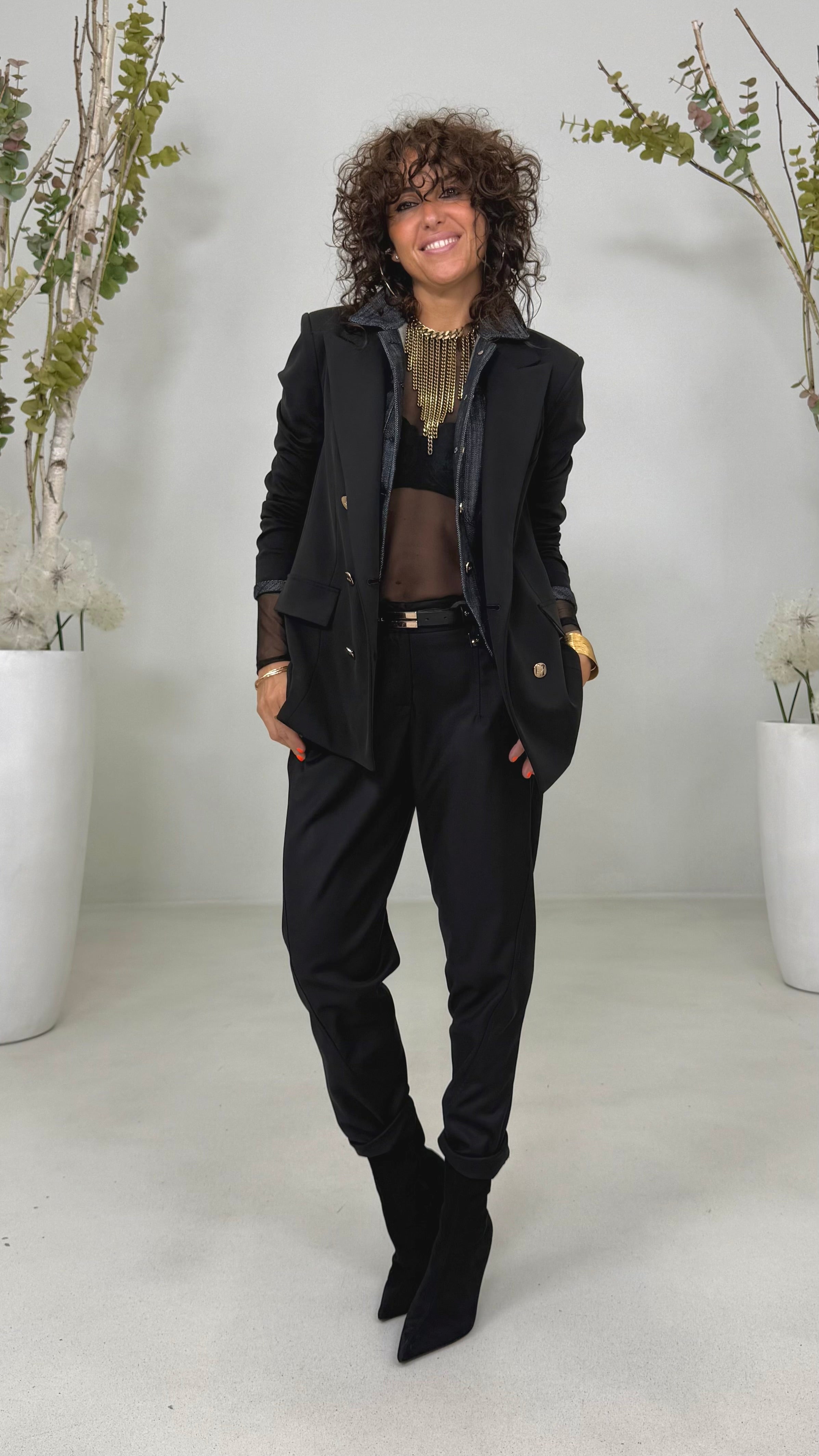 GILET JEANS IN DENIM 100% COTONE