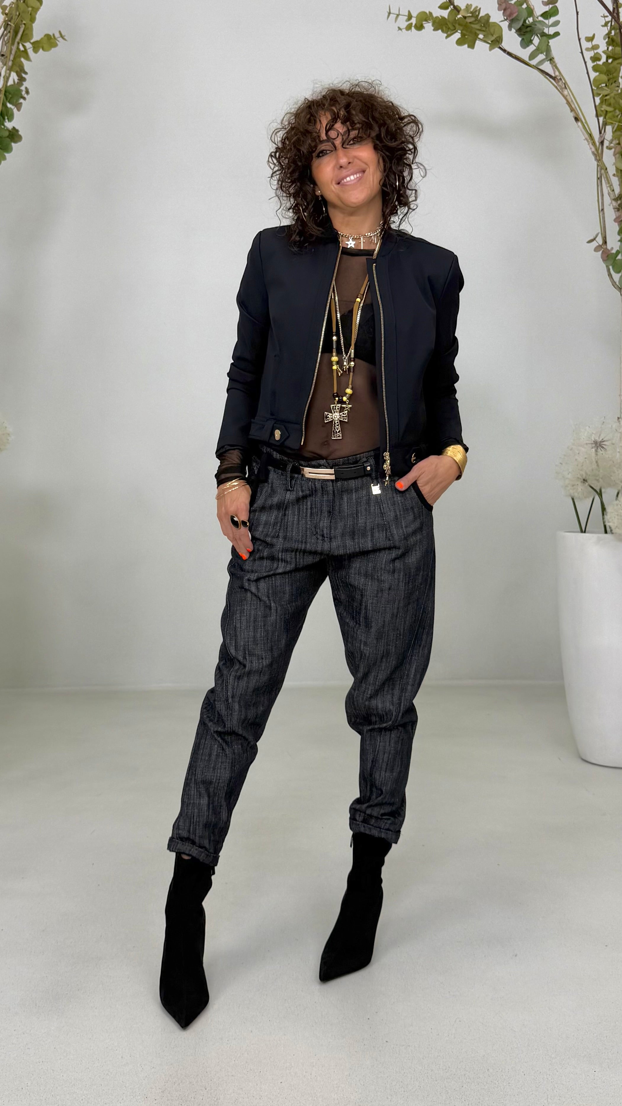 BAGGY ROCK IN DENIM 100% COTONE