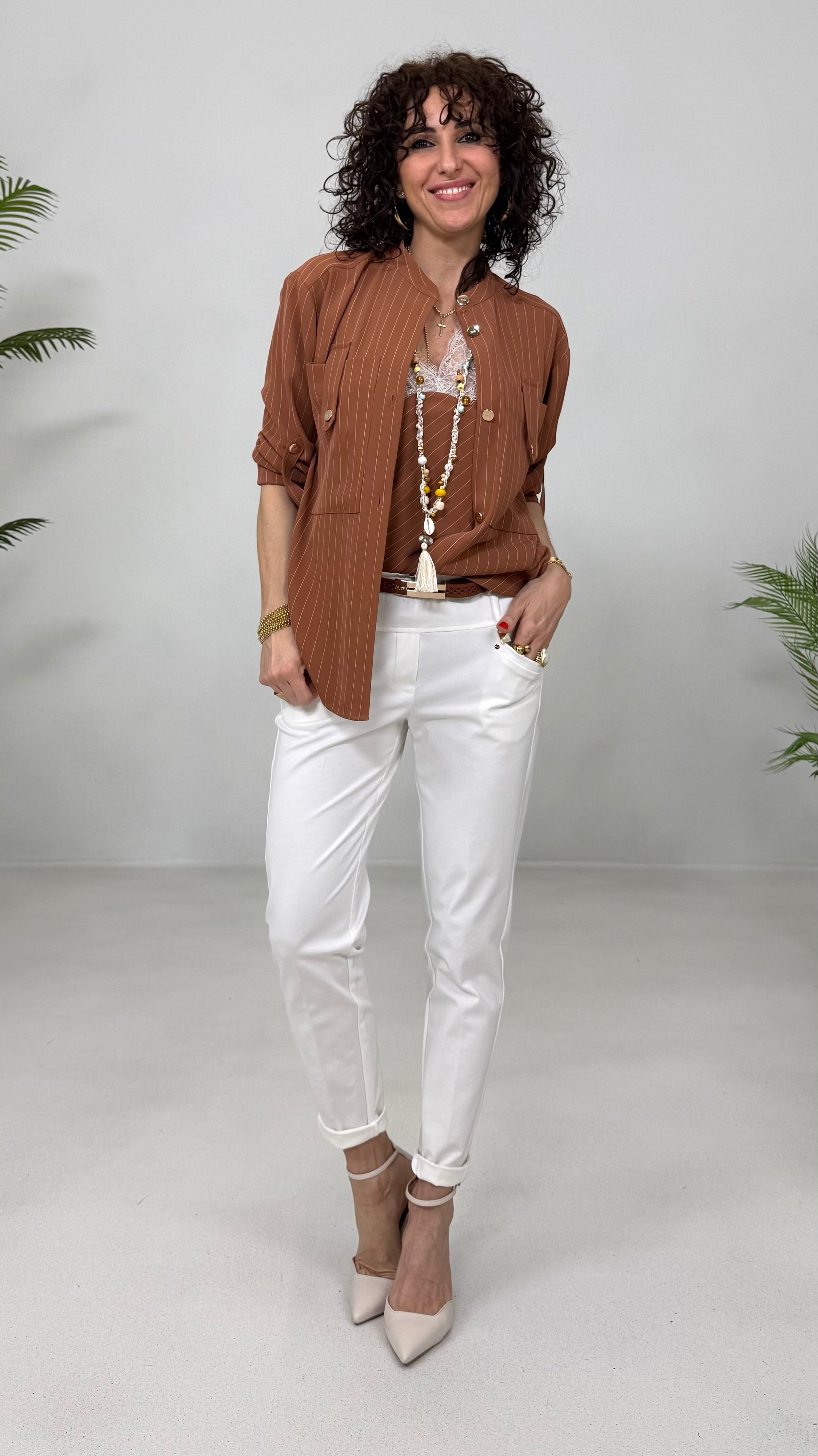 COLLANA UNCINETTO CON PERLINE ESTIVA