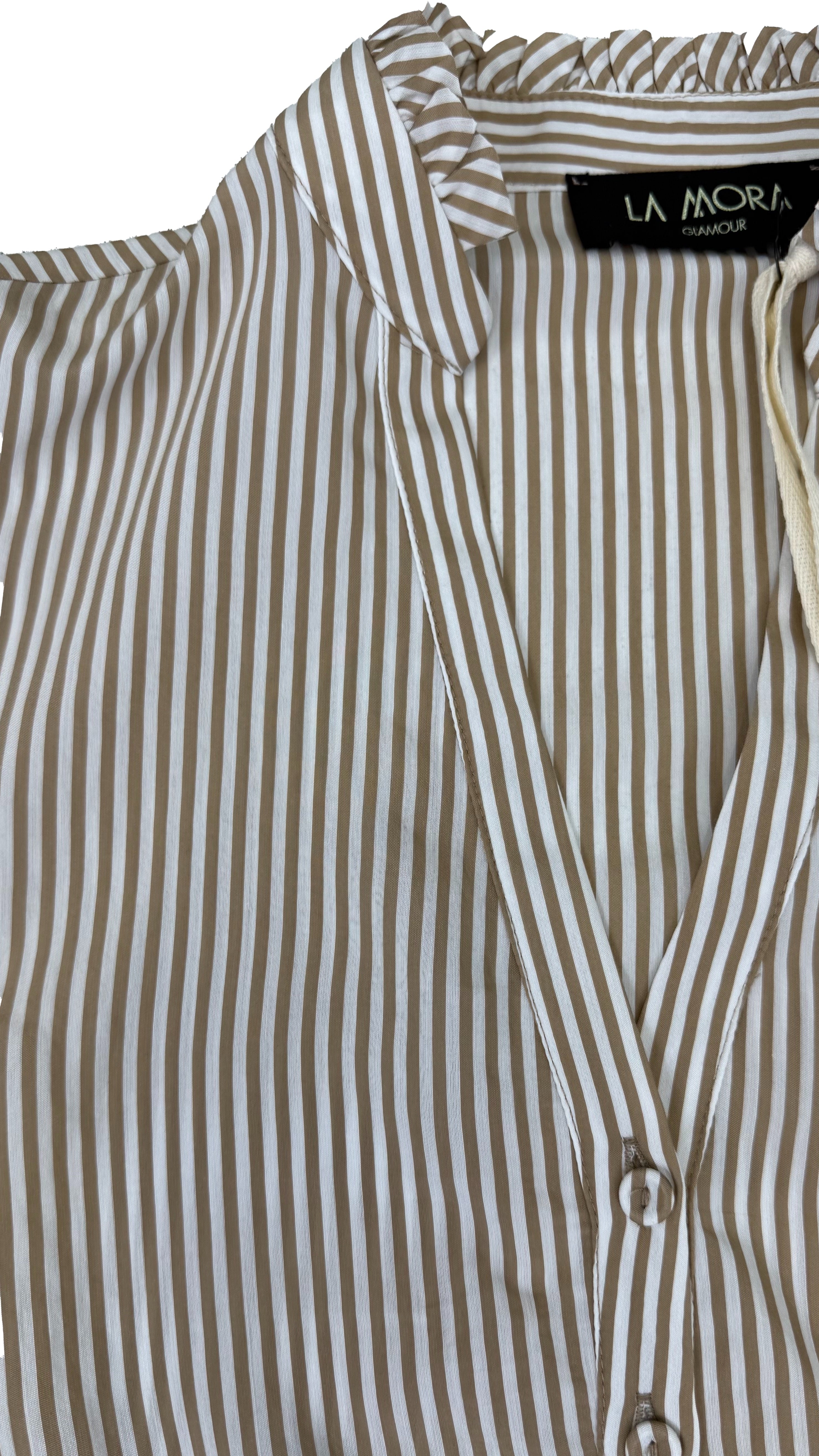 CAMICIA A RIGHE LINEA A TRAPEZIO
