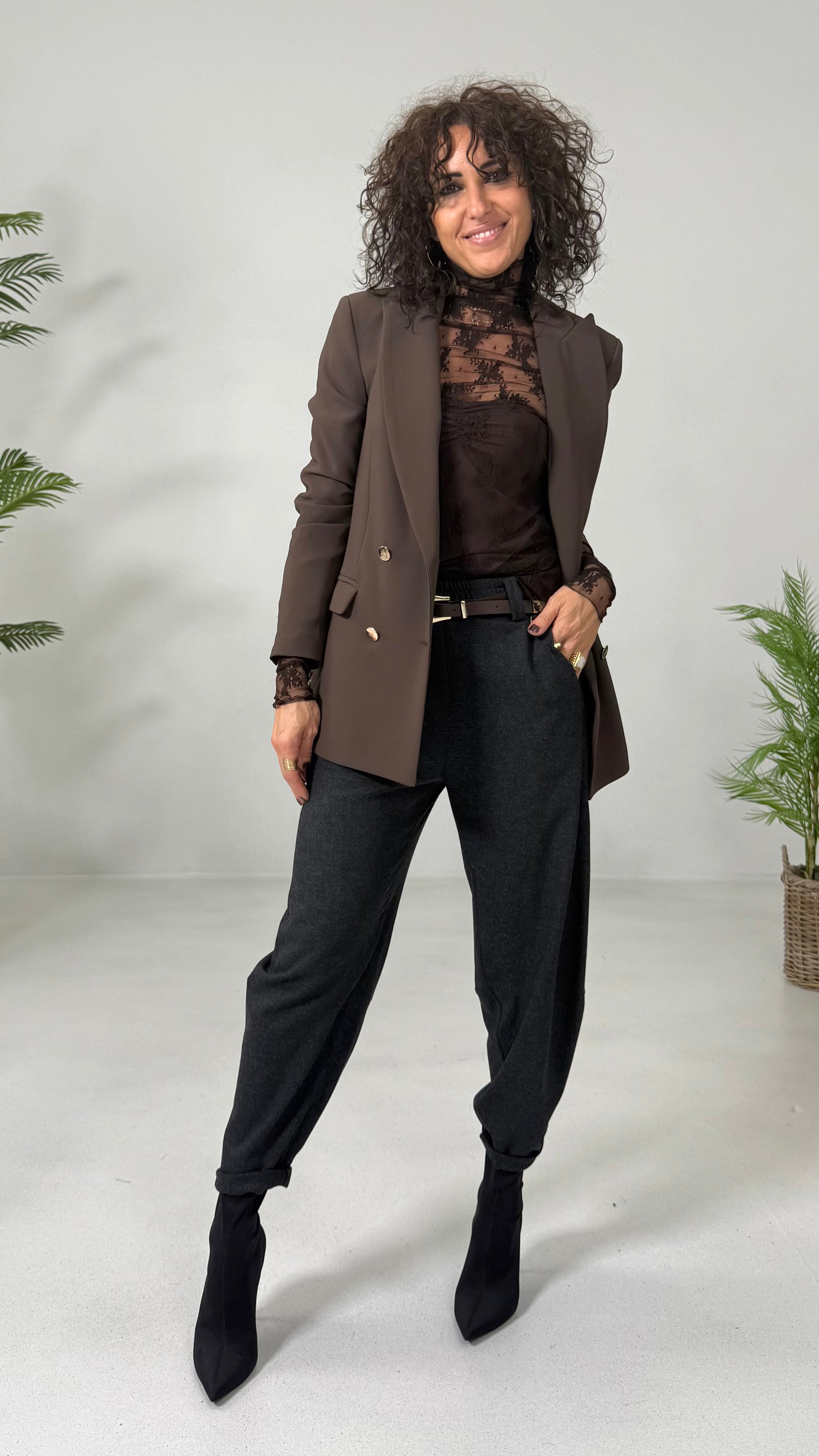 GIACCA DOPPIO PETTO IN CADY TECNICO