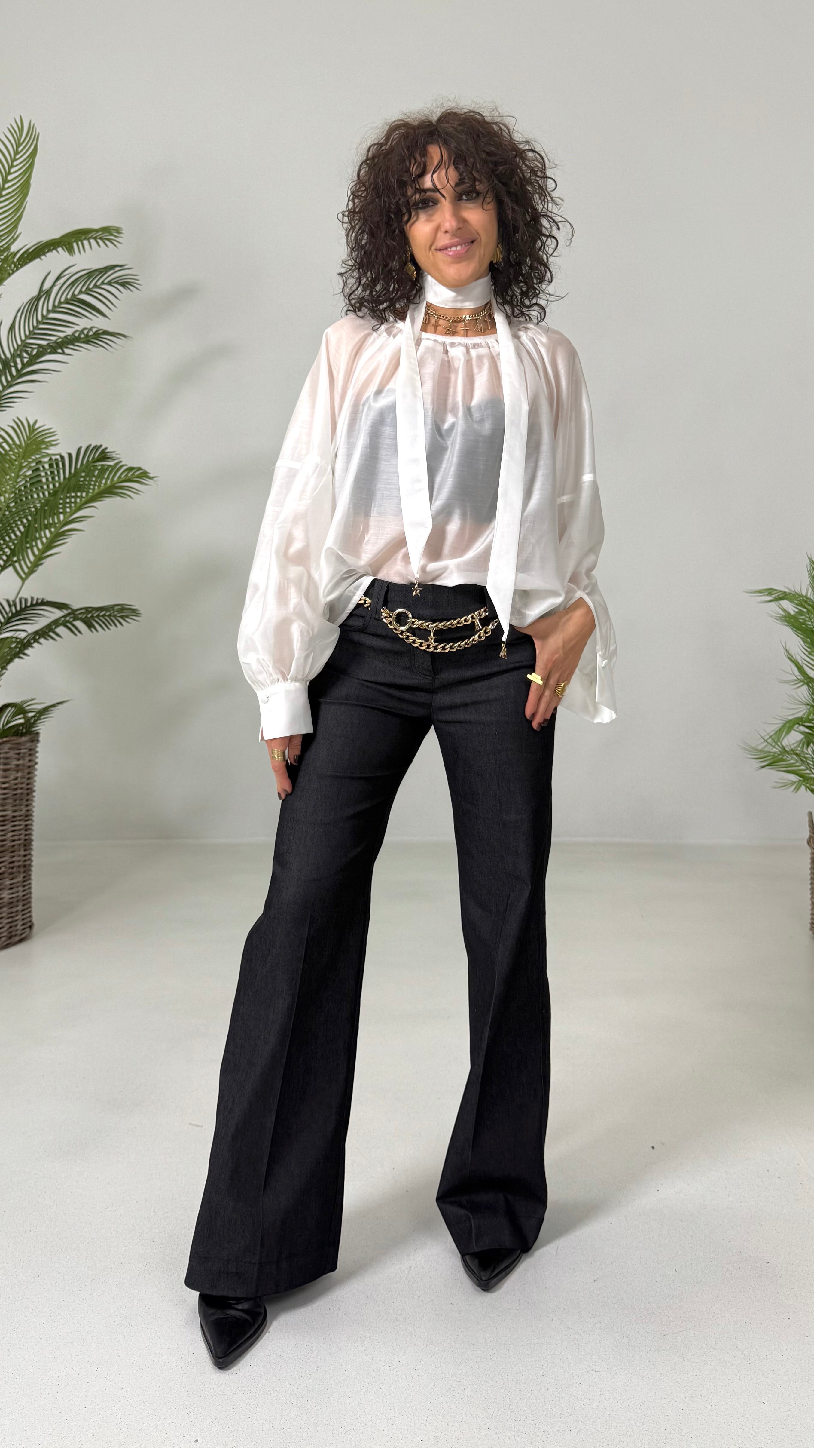 CAMICIA CON FUSCIACCA IN ORGANZA