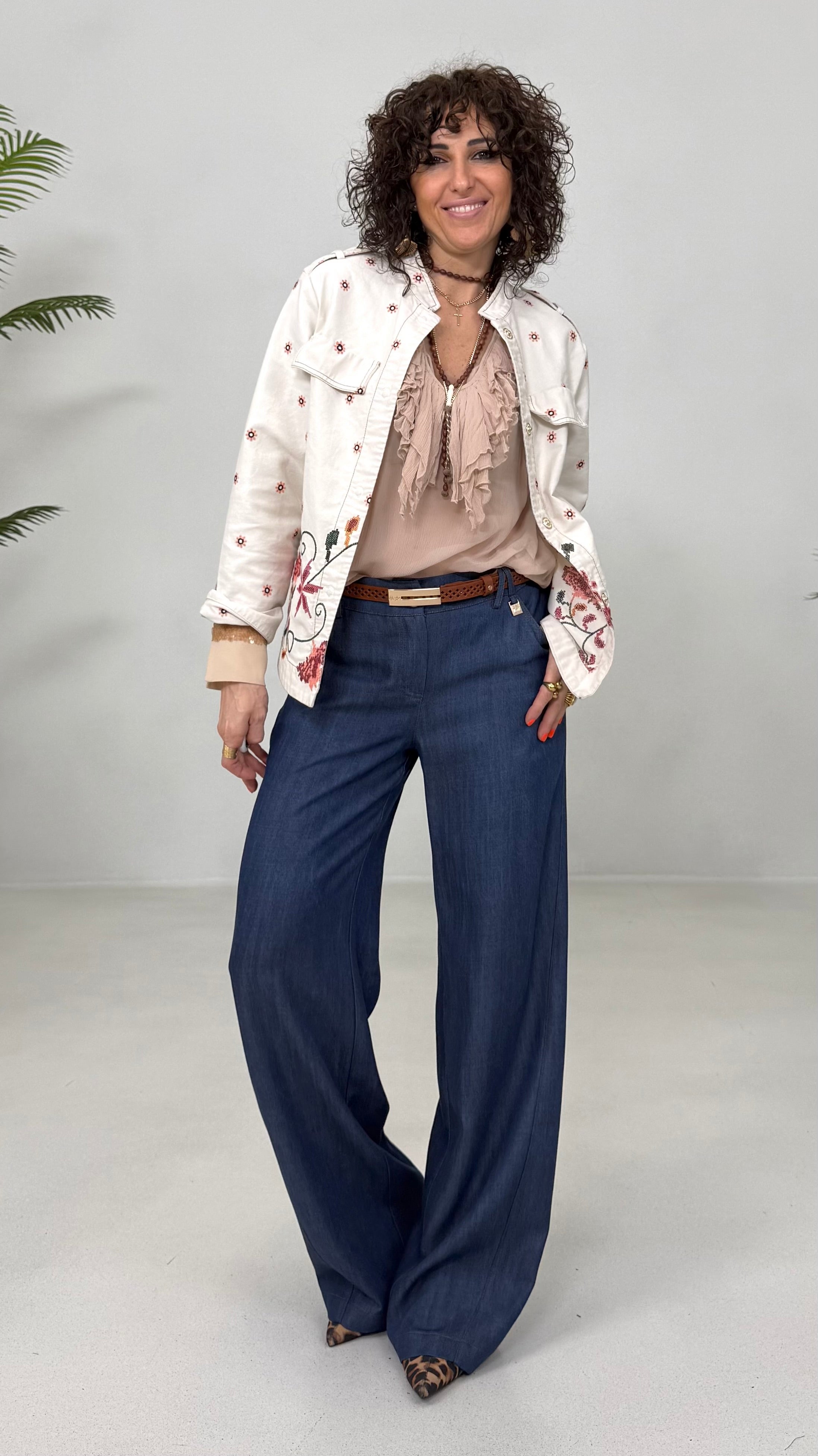 PALAZZO IN JEANS 100% LYOCELL