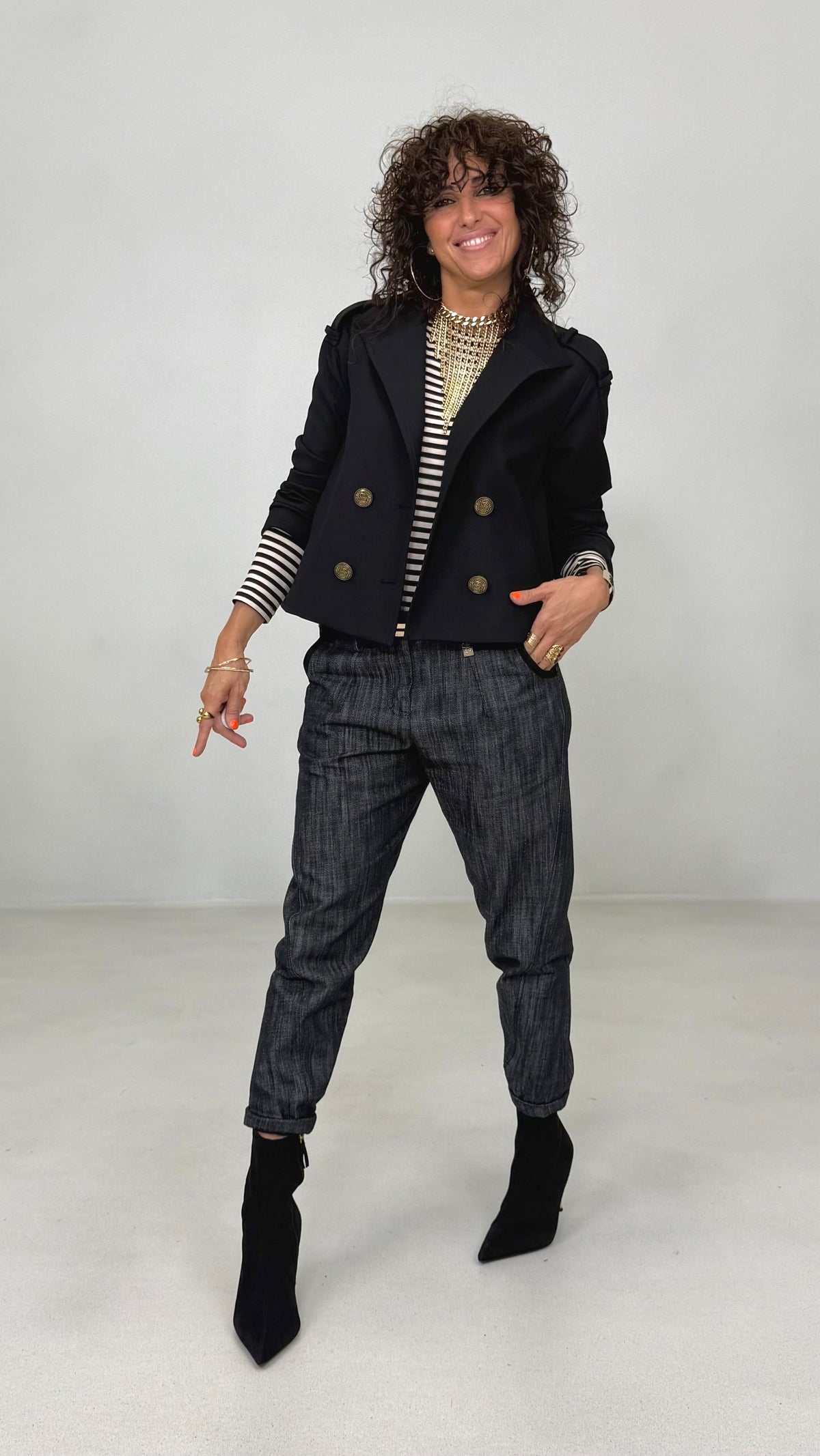 BAGGY ROCK IN DENIM 100% COTONE