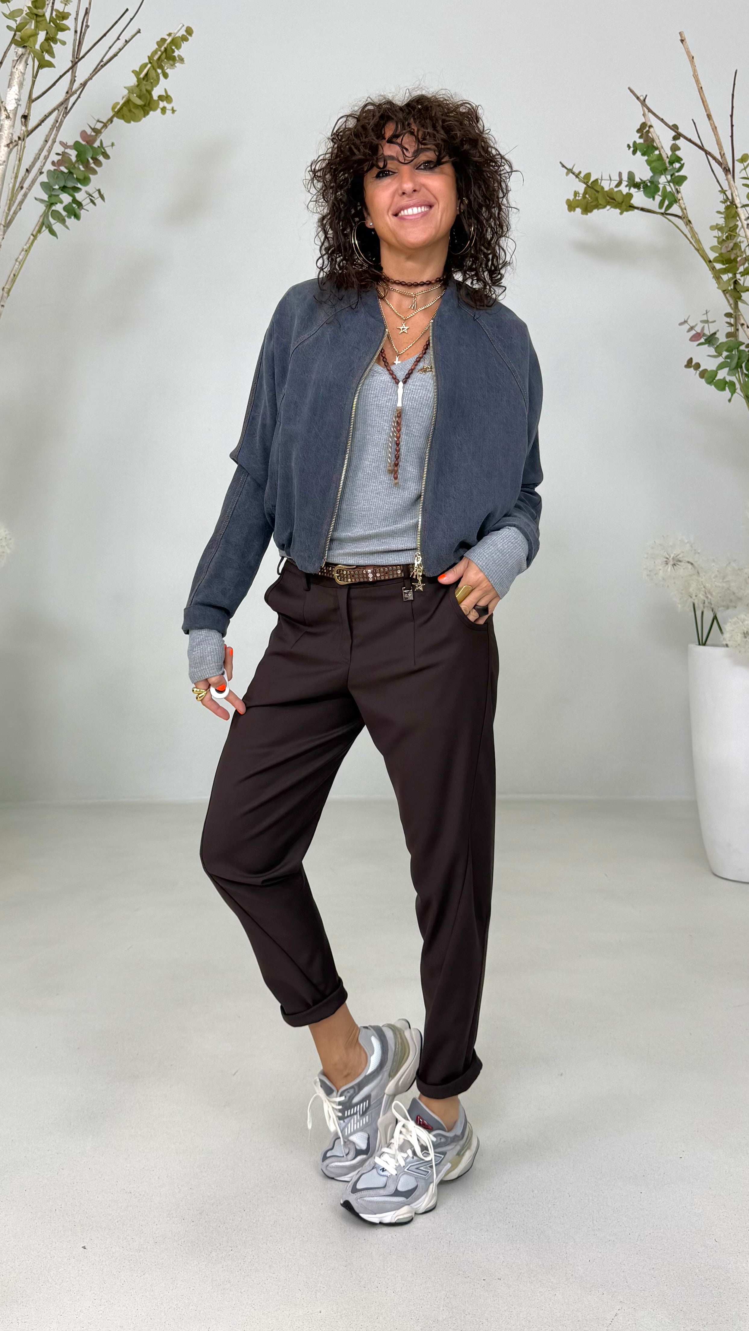 BOMBER IN JEANS LYOCELL