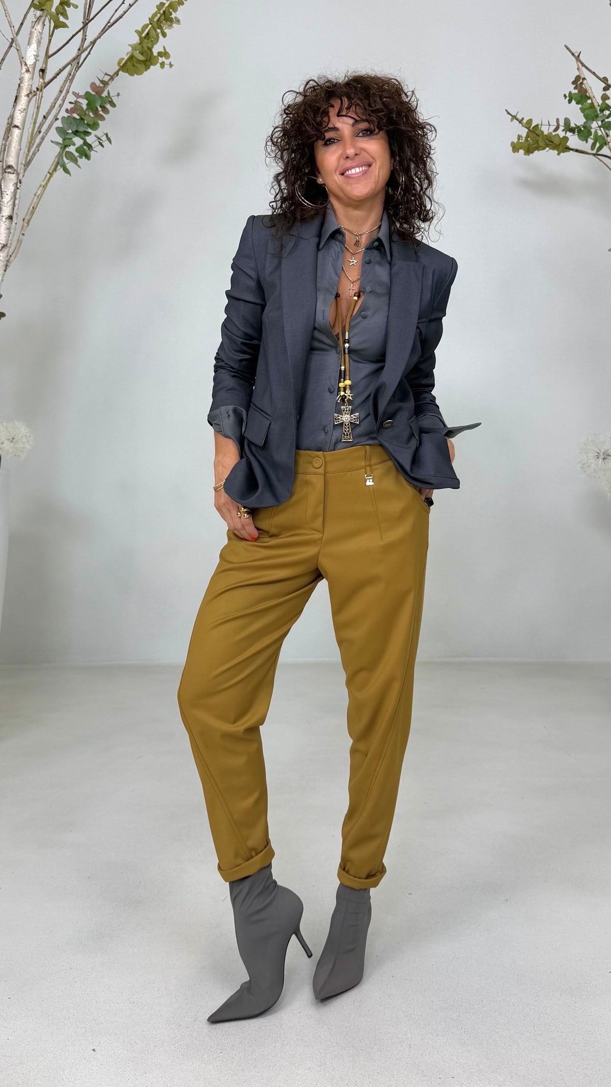 CAMICIA IN JERSEY DI COTONE MODAL