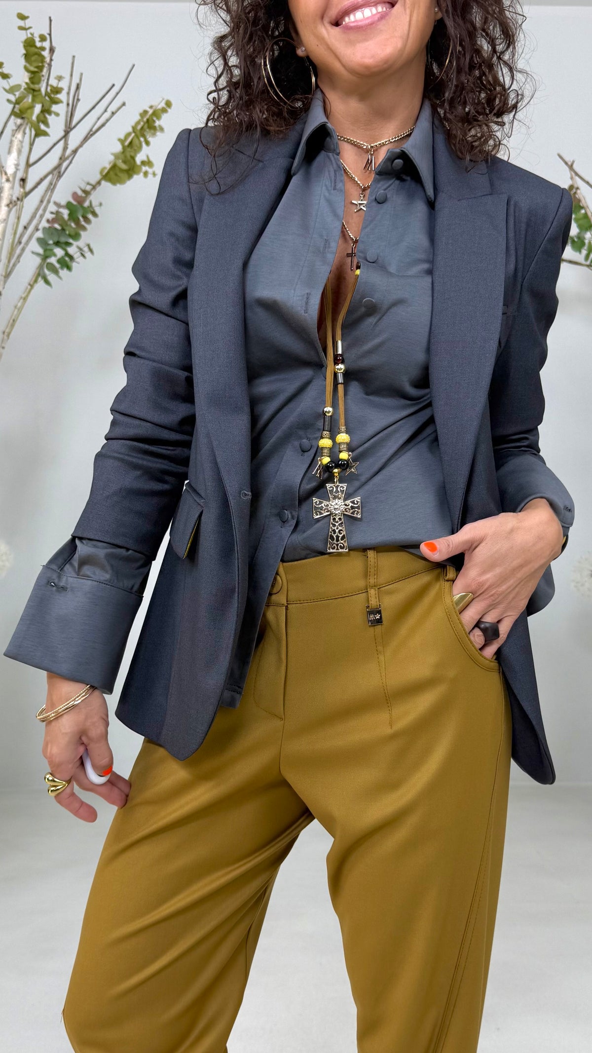 GIACCA BLAZER IN TECNICO FLUIDO