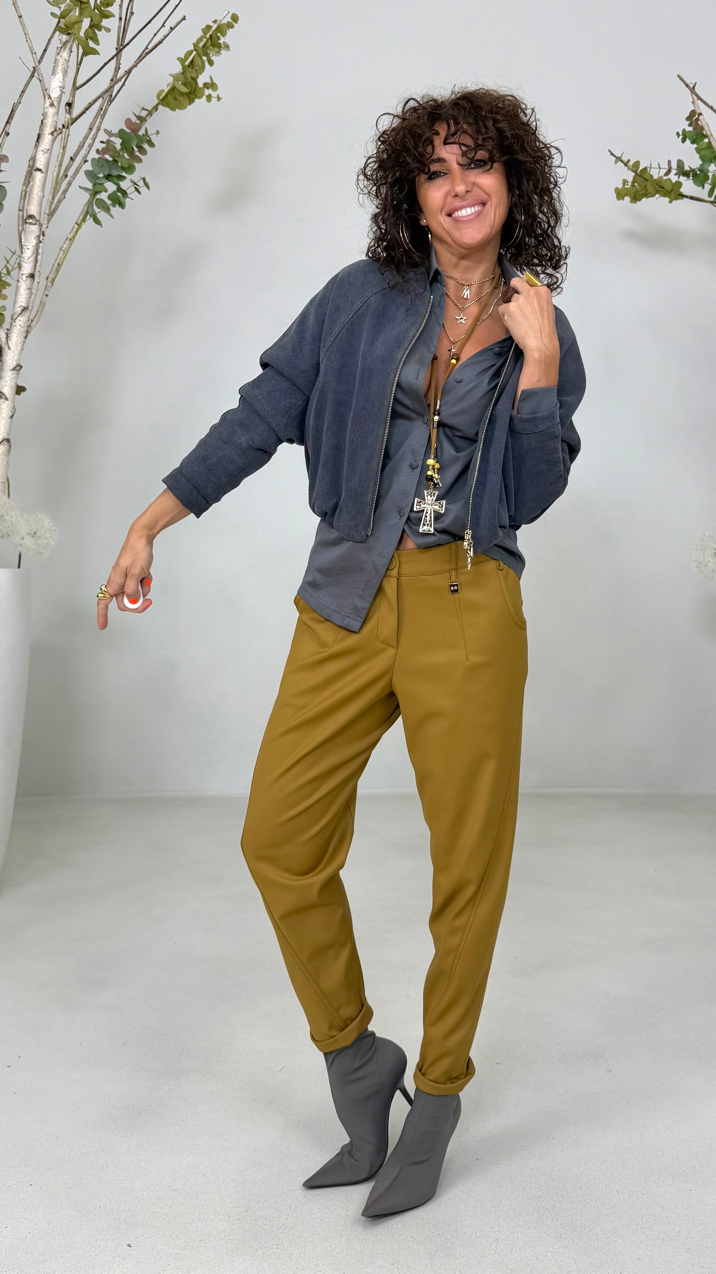 CAMICIA IN JERSEY DI COTONE MODAL