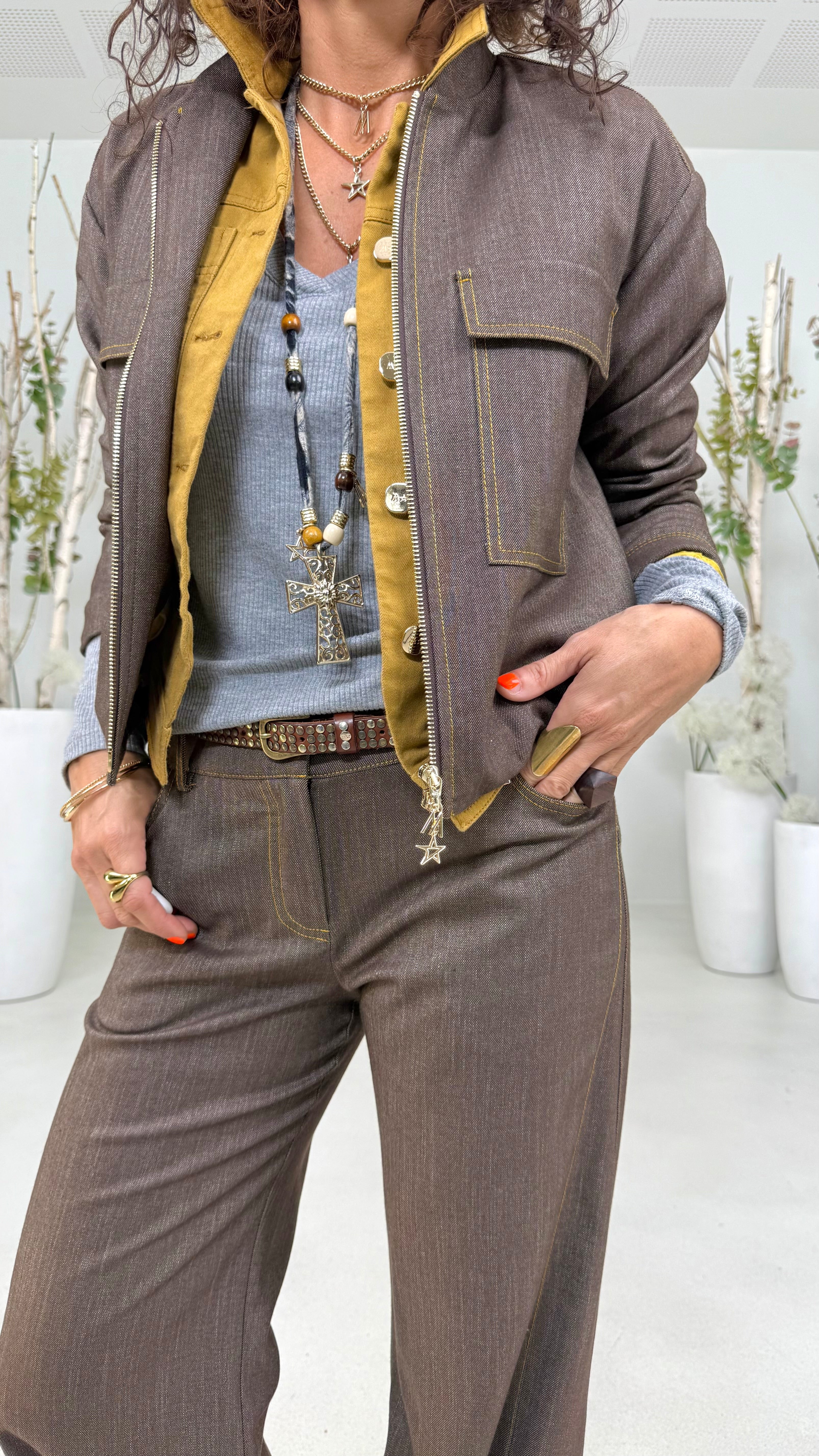 BOMBER GRISAGLIA JEANS