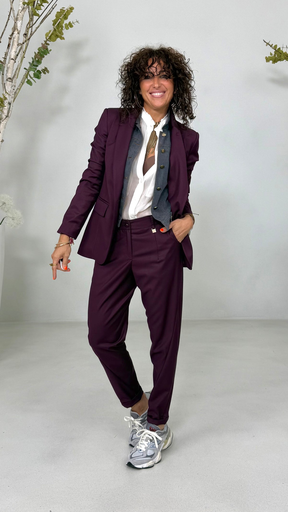 GIACCA BLAZER IN TECNICO FLUIDO