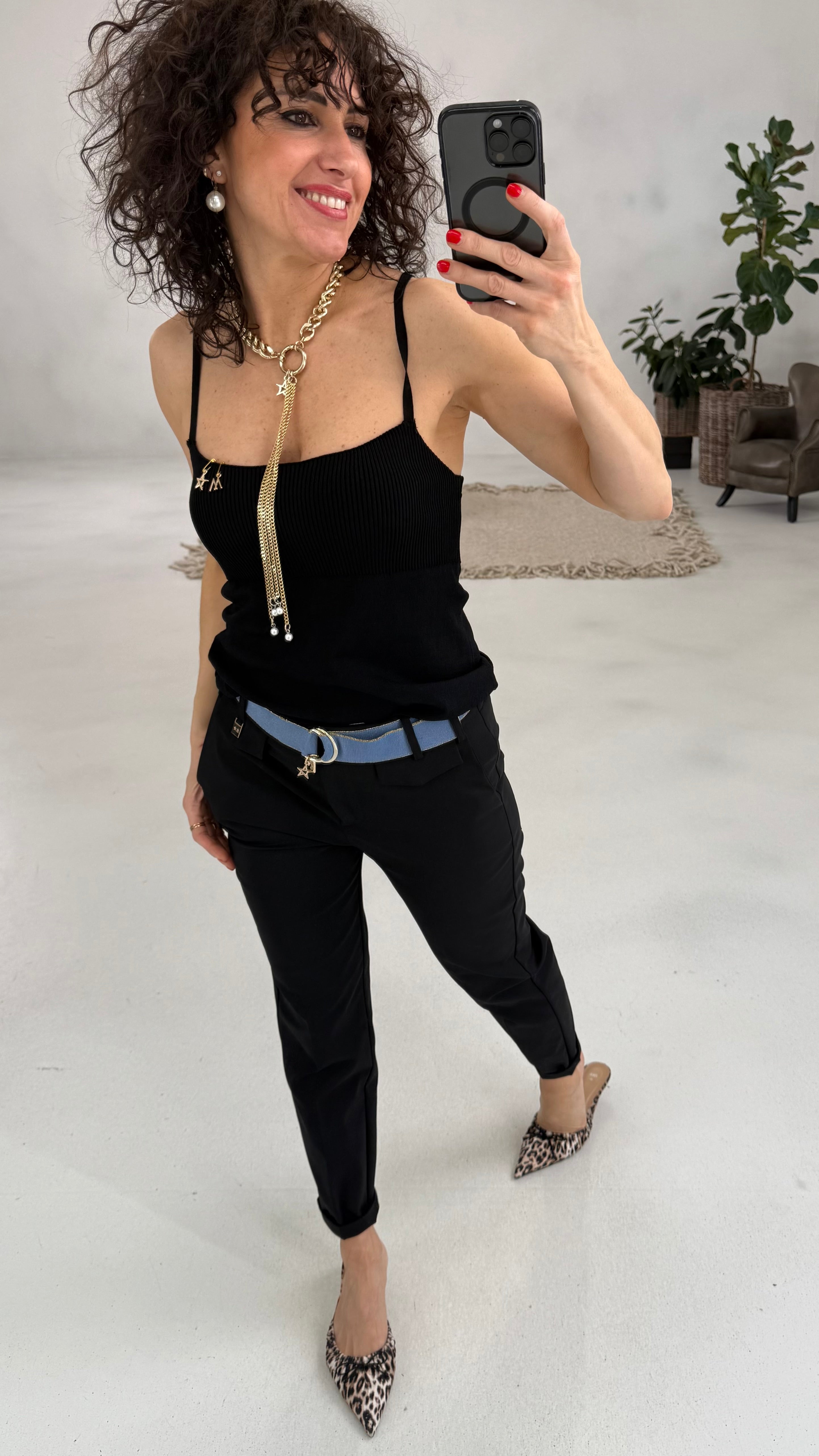 COLLANA CATENE CON PERLE