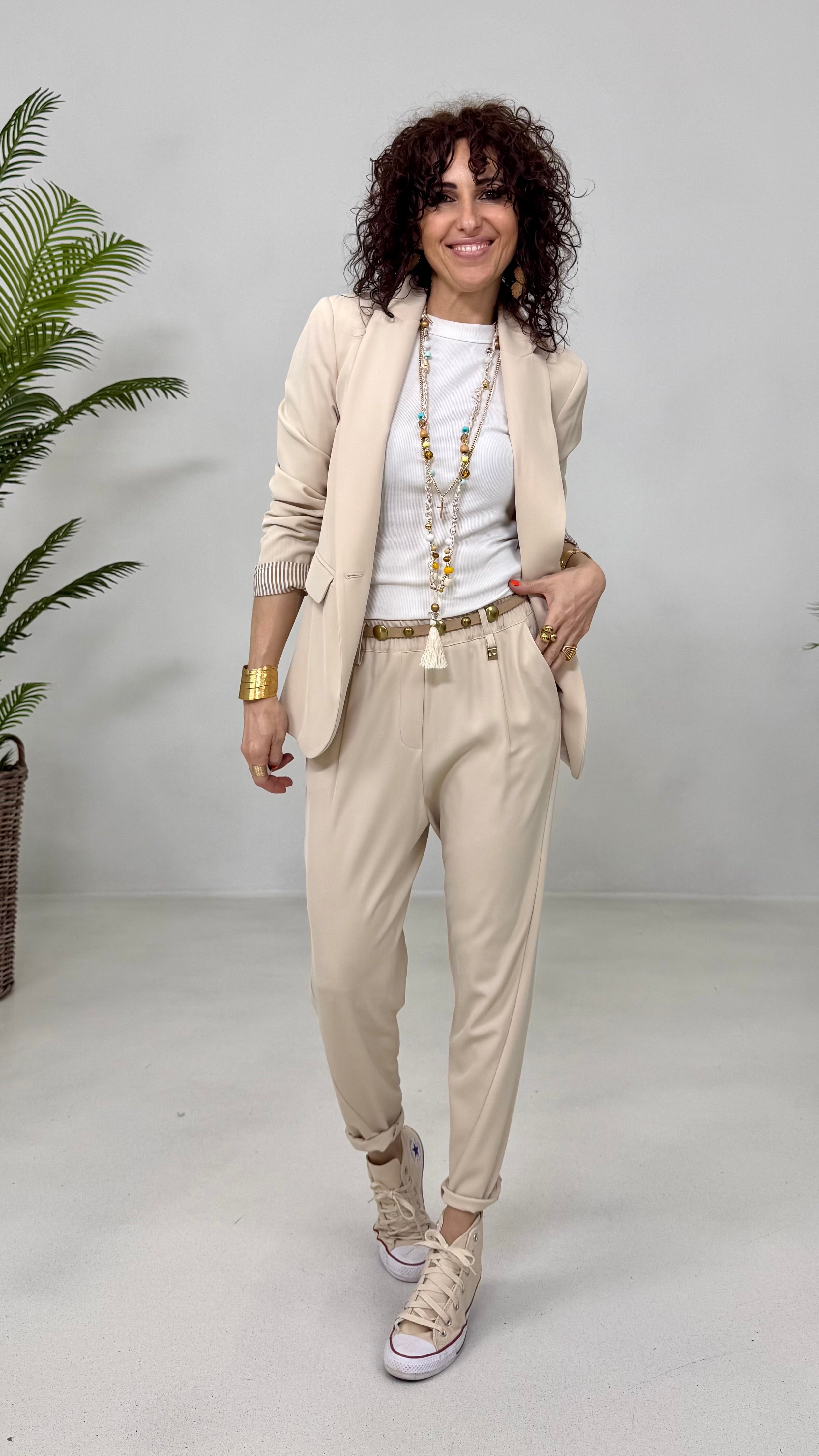GIACCA BLAZER IN CADY FLUIDO