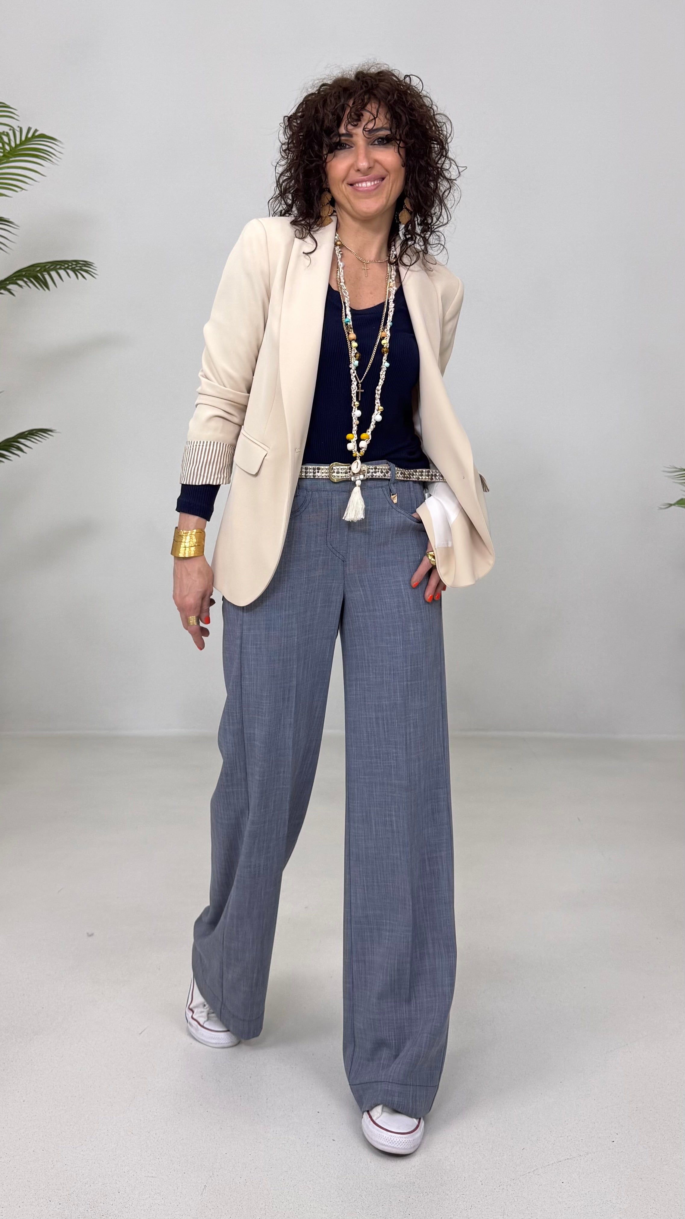 GIACCA BLAZER IN CADY FLUIDO
