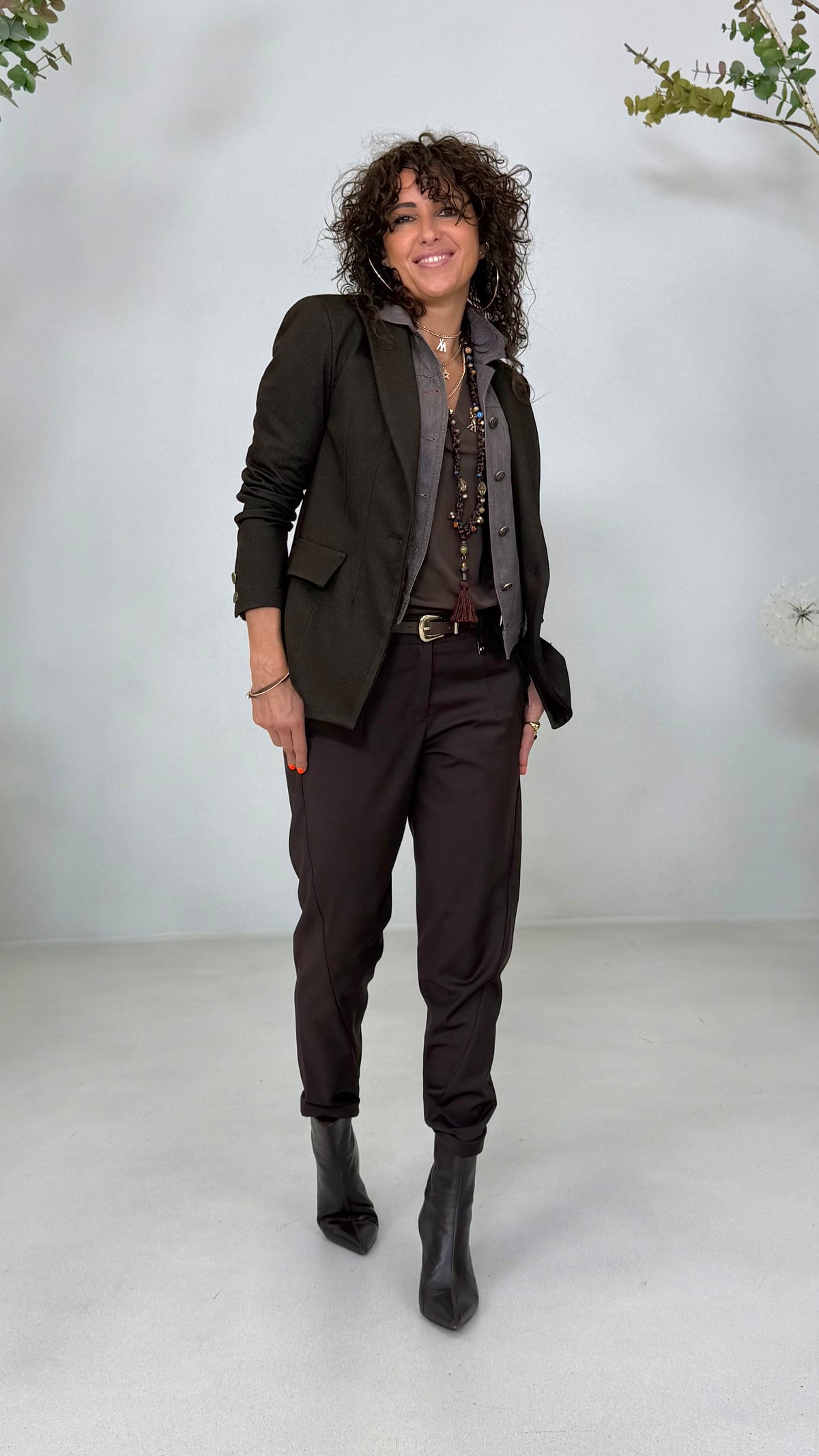 GIACCA IN TWILL PUNTO MAGLIA