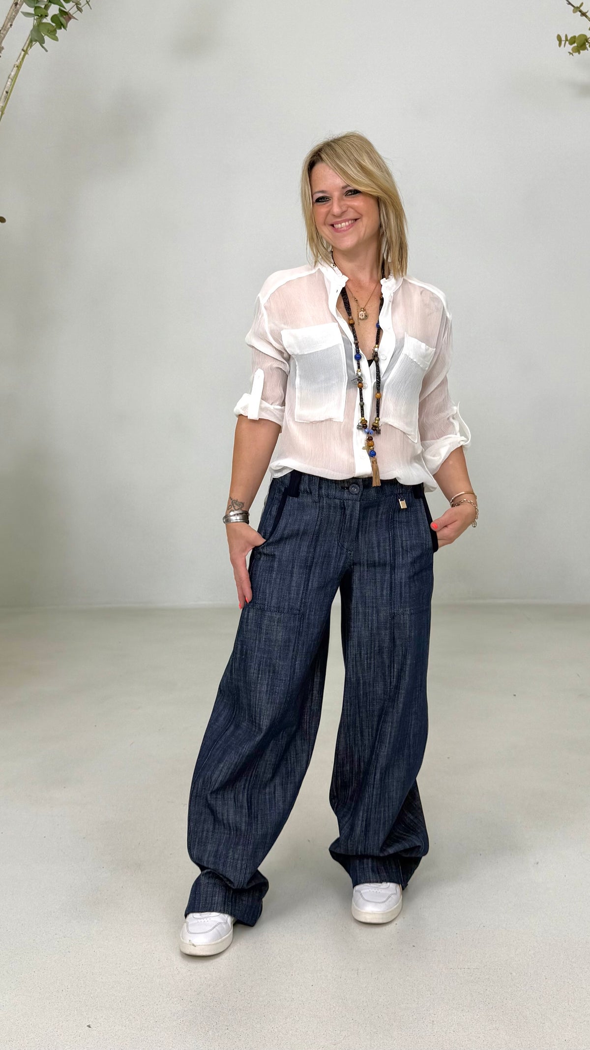 NUOVO BALLOON IN DENIM 100% COTONE