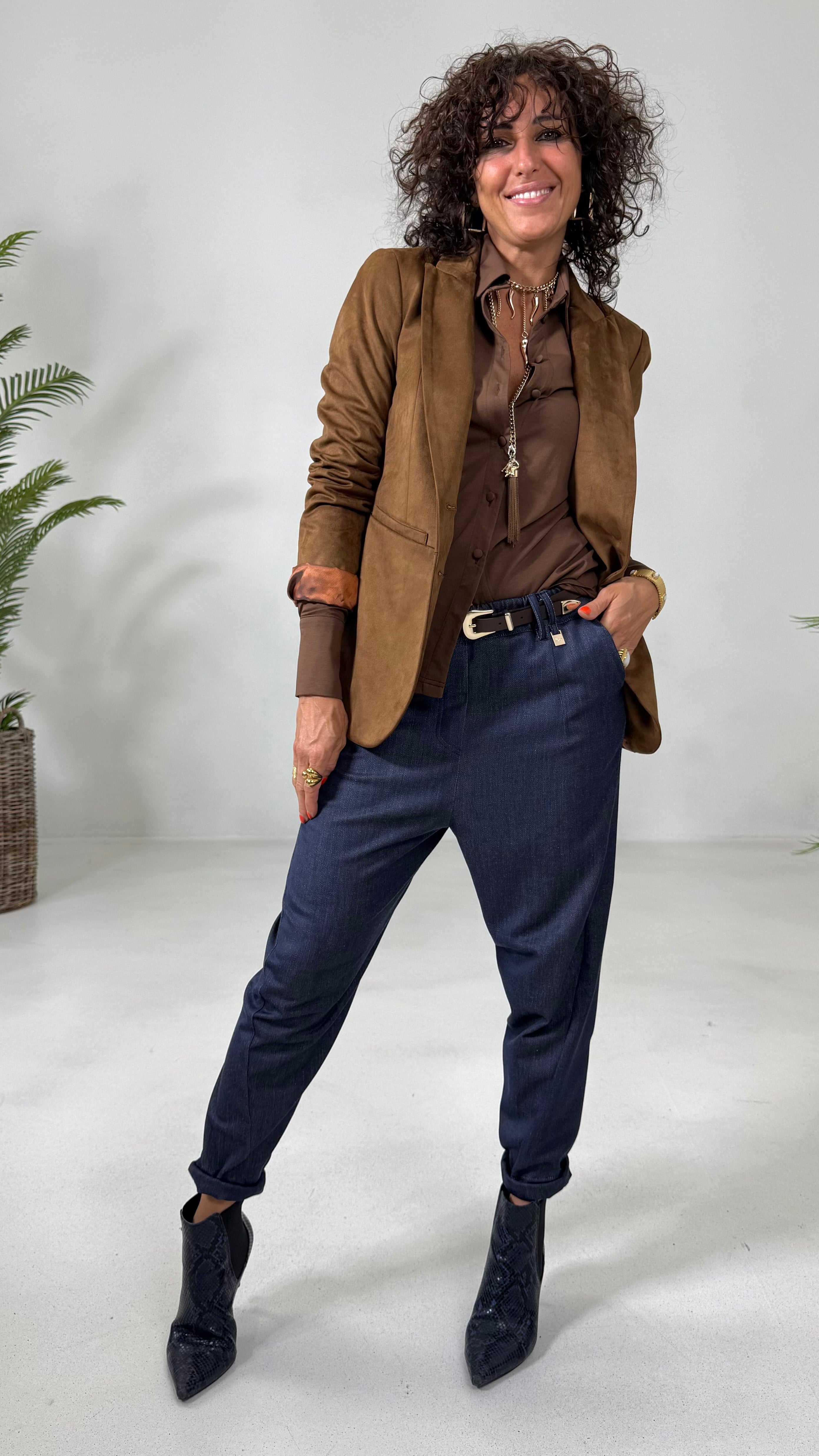 CAMICIA IN JERSEY DI COTONE MODAL