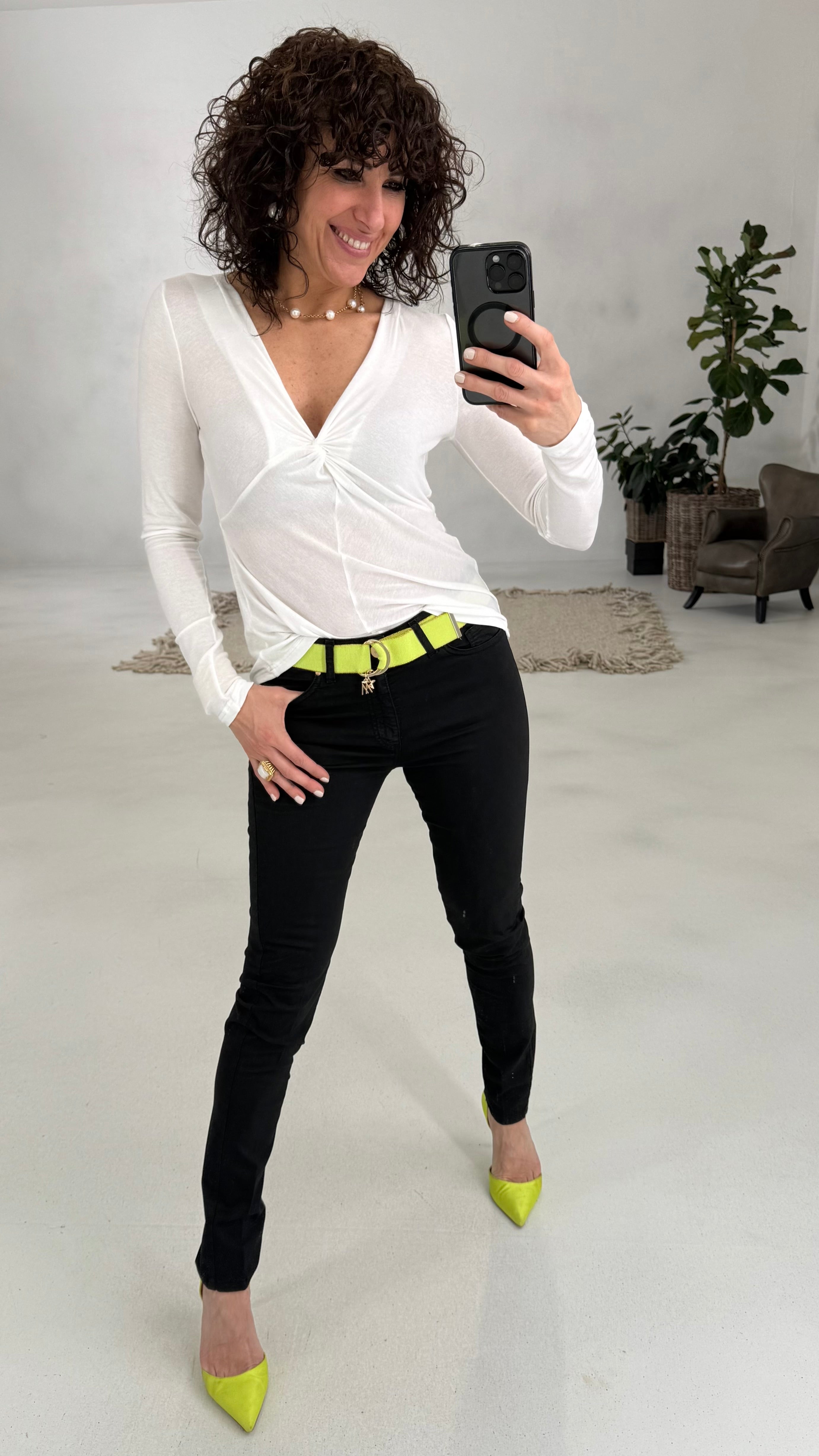 843 P25 NERO SKINNY JEANS TINTO CAPO