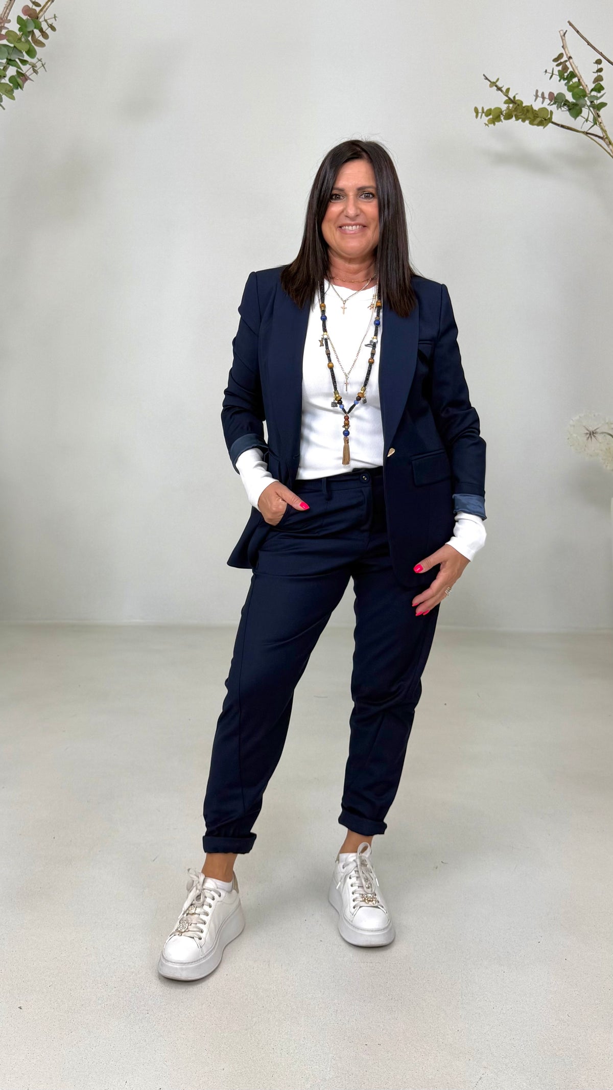 GIACCA BLAZER IN TECNICO FLUIDO