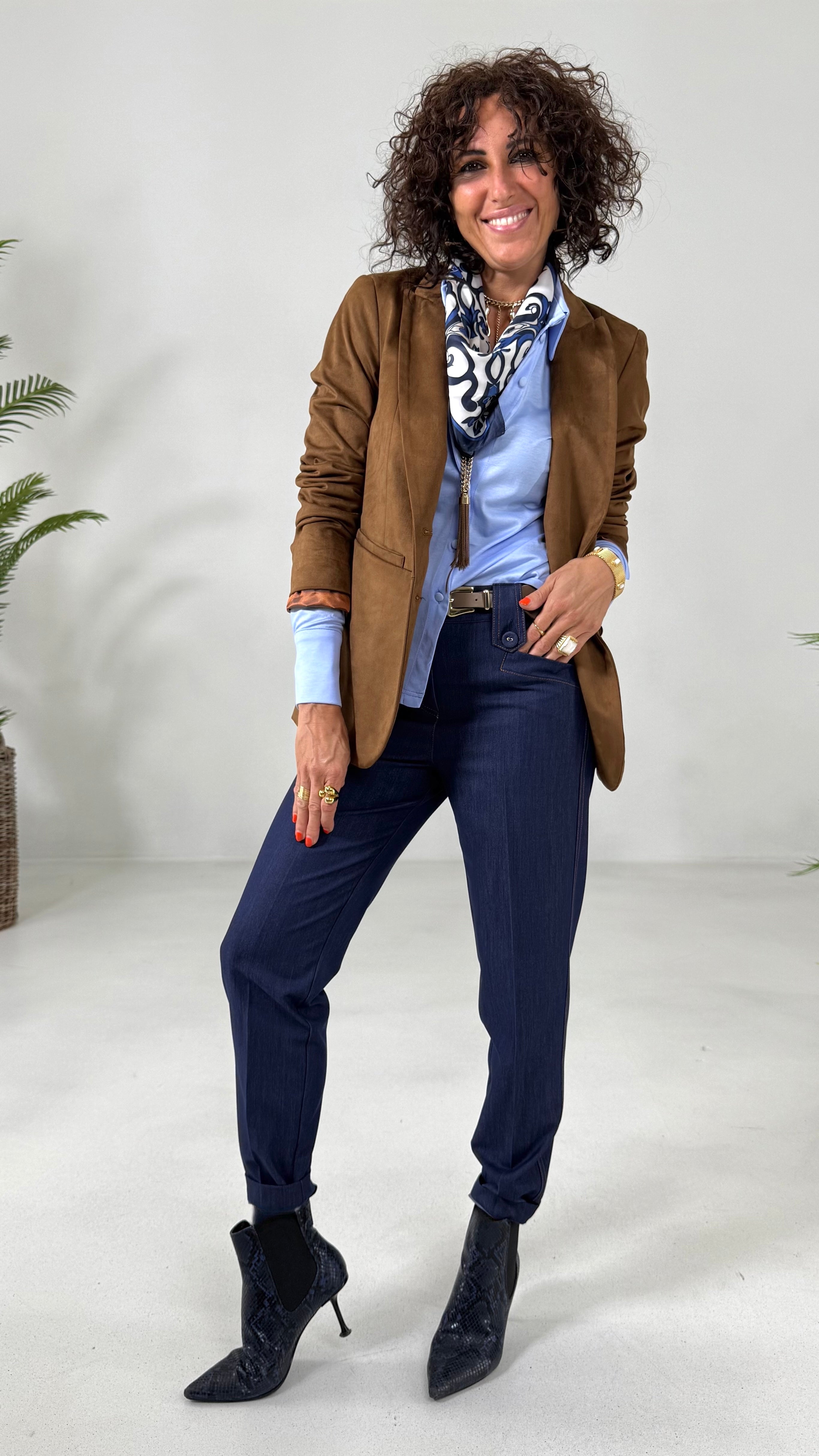 CAMICIA IN JERSEY DI COTONE MODAL