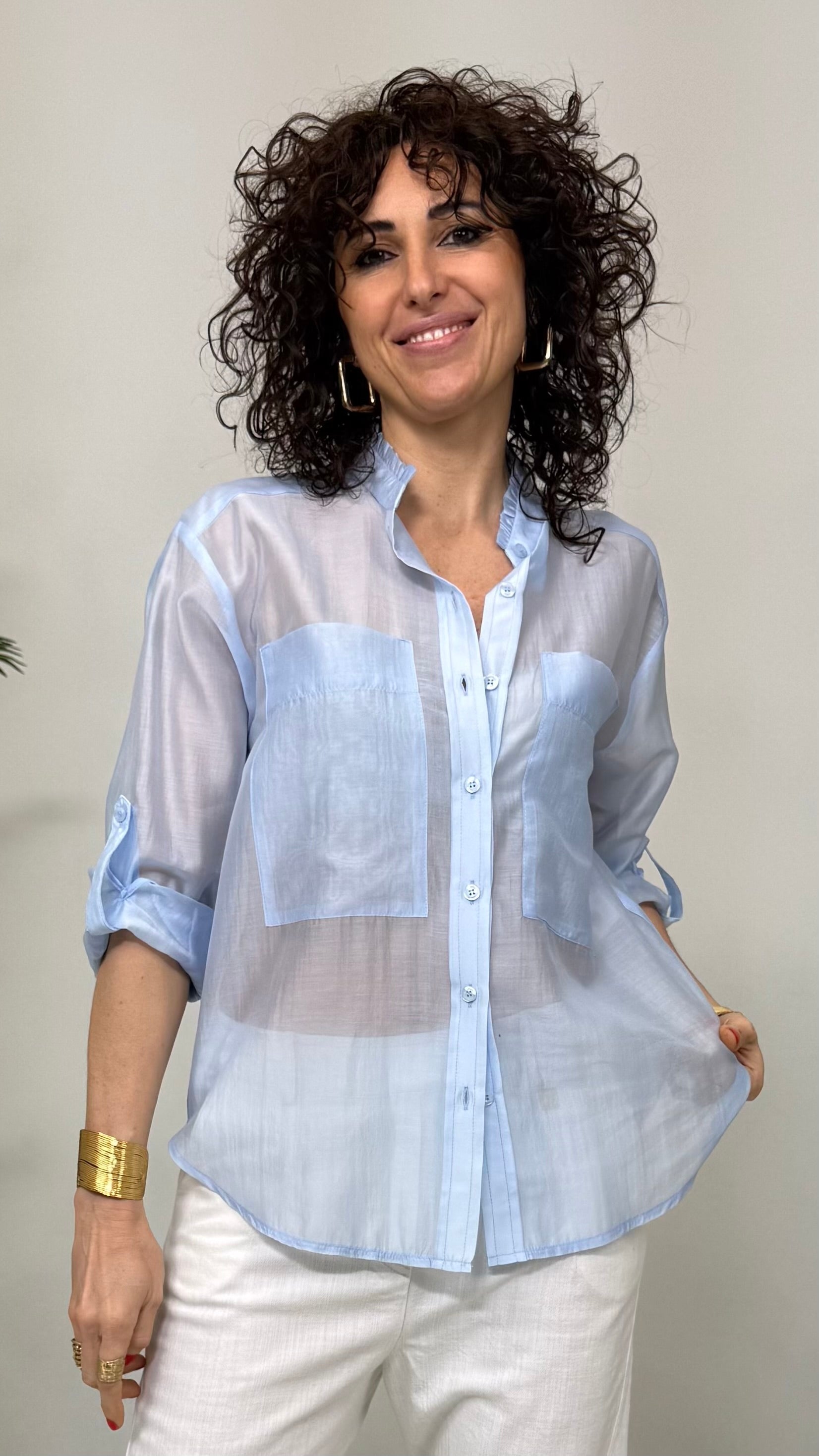 CAMICIA LINEA A UOMO IN VOILE