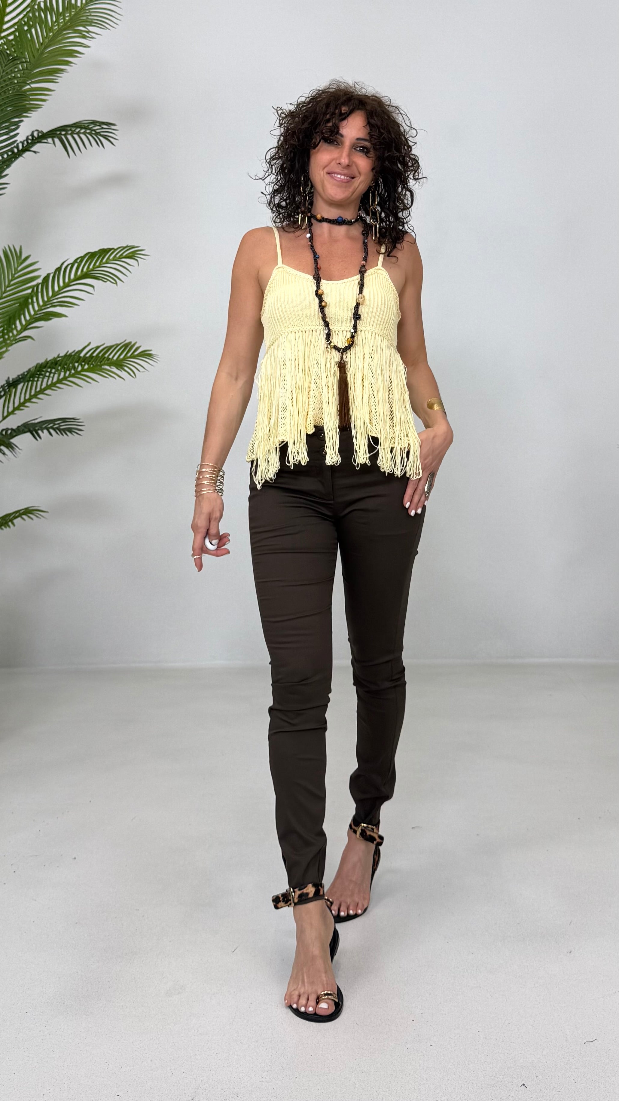 SKINNY IN PELLE D'UOVO