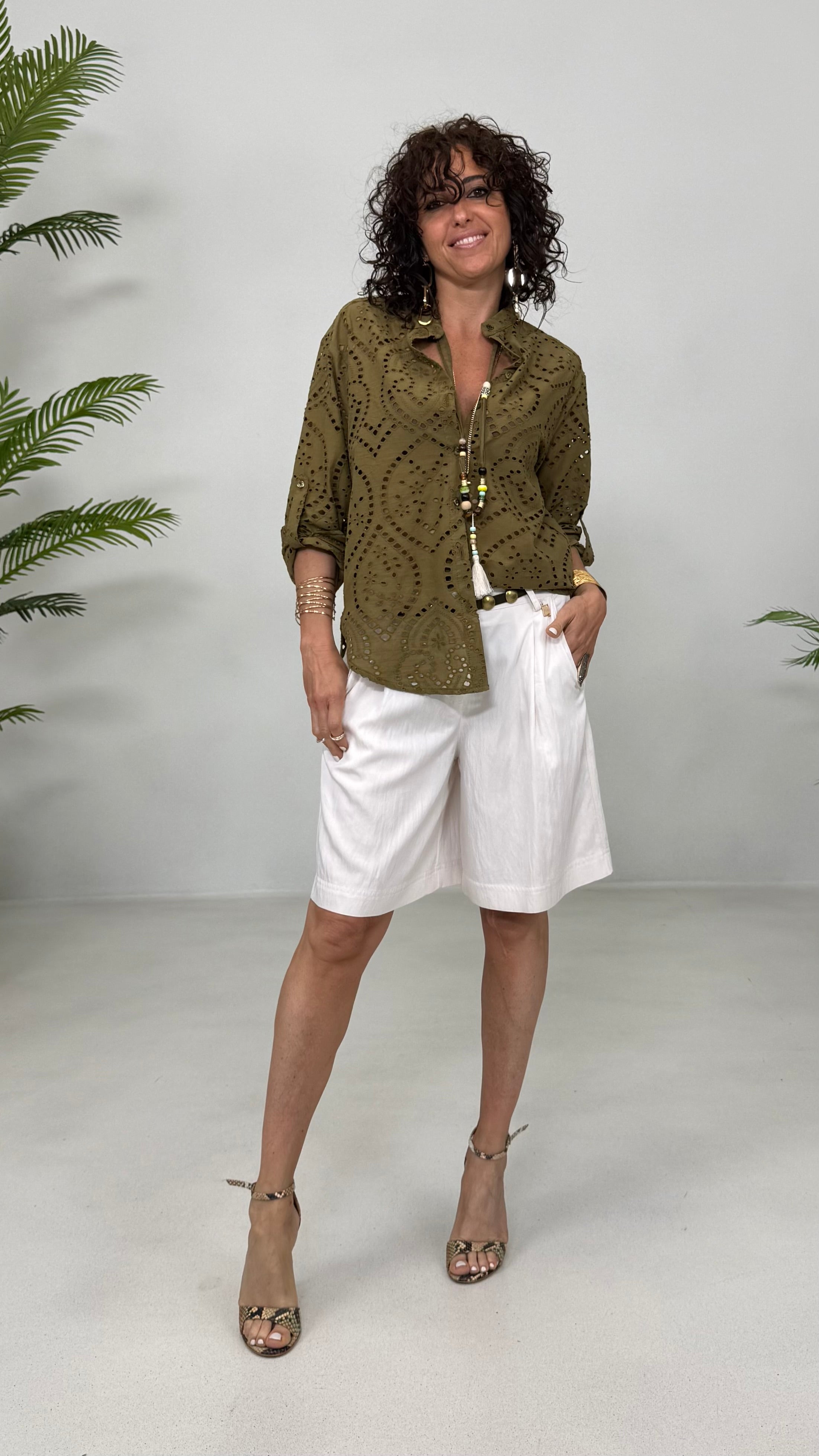 CAMICIA LINEA A UOMO IN SANGALLO