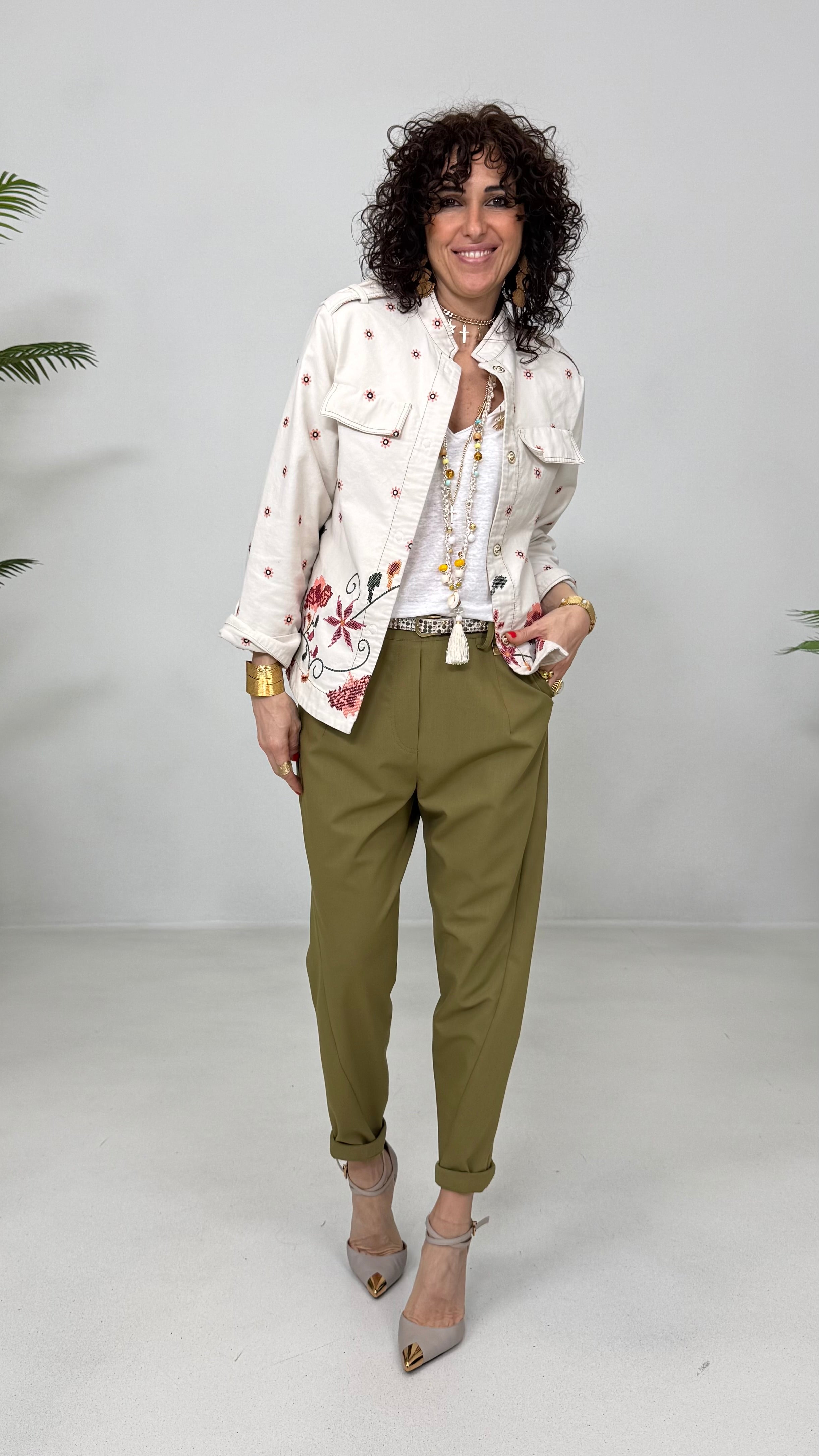 TSHIRT IN JERSEY LINO 100% SCOLLO A V