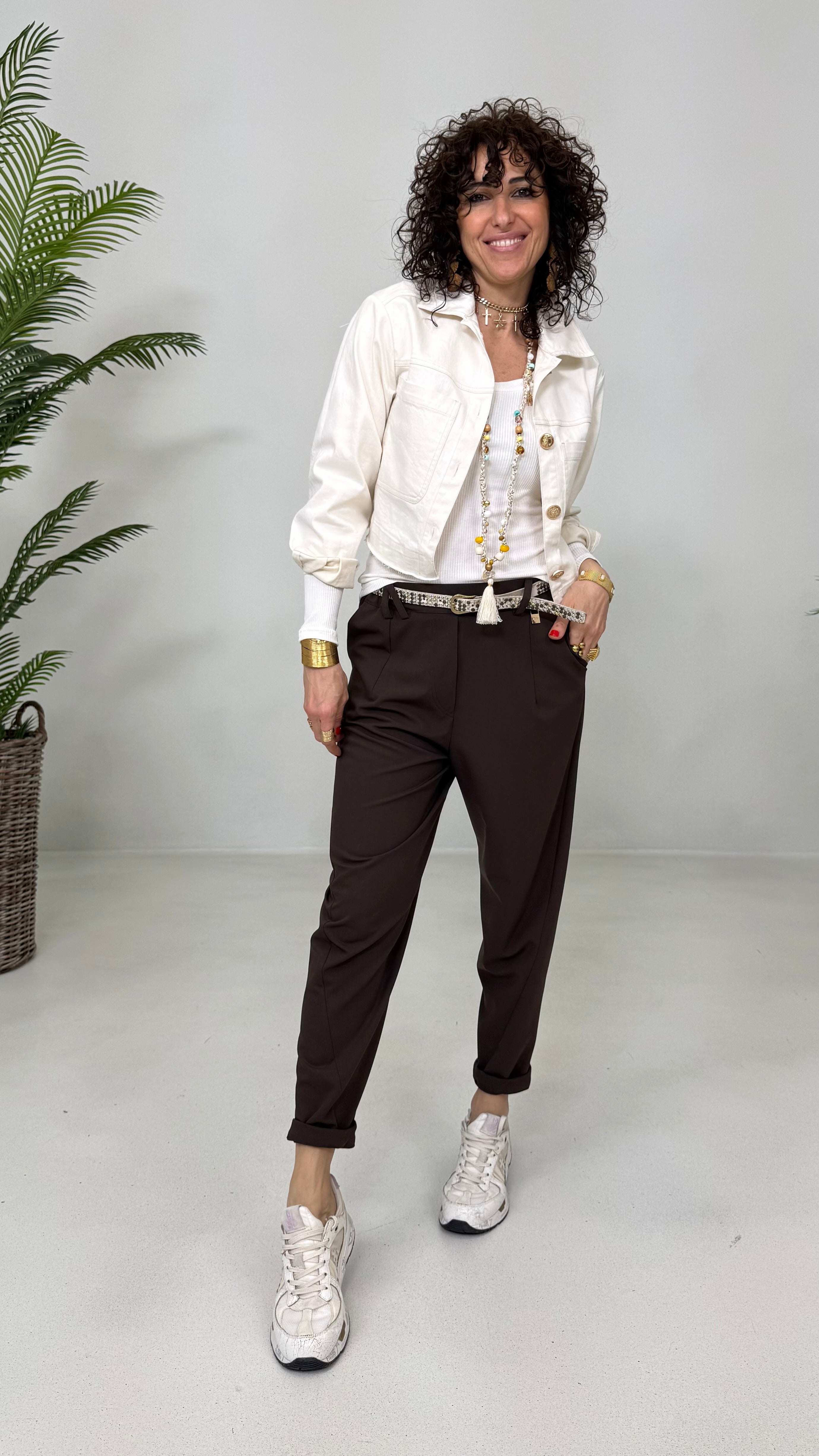 FURBA A COSTINE VISCOSA ELASTICA MANICA LUNGA