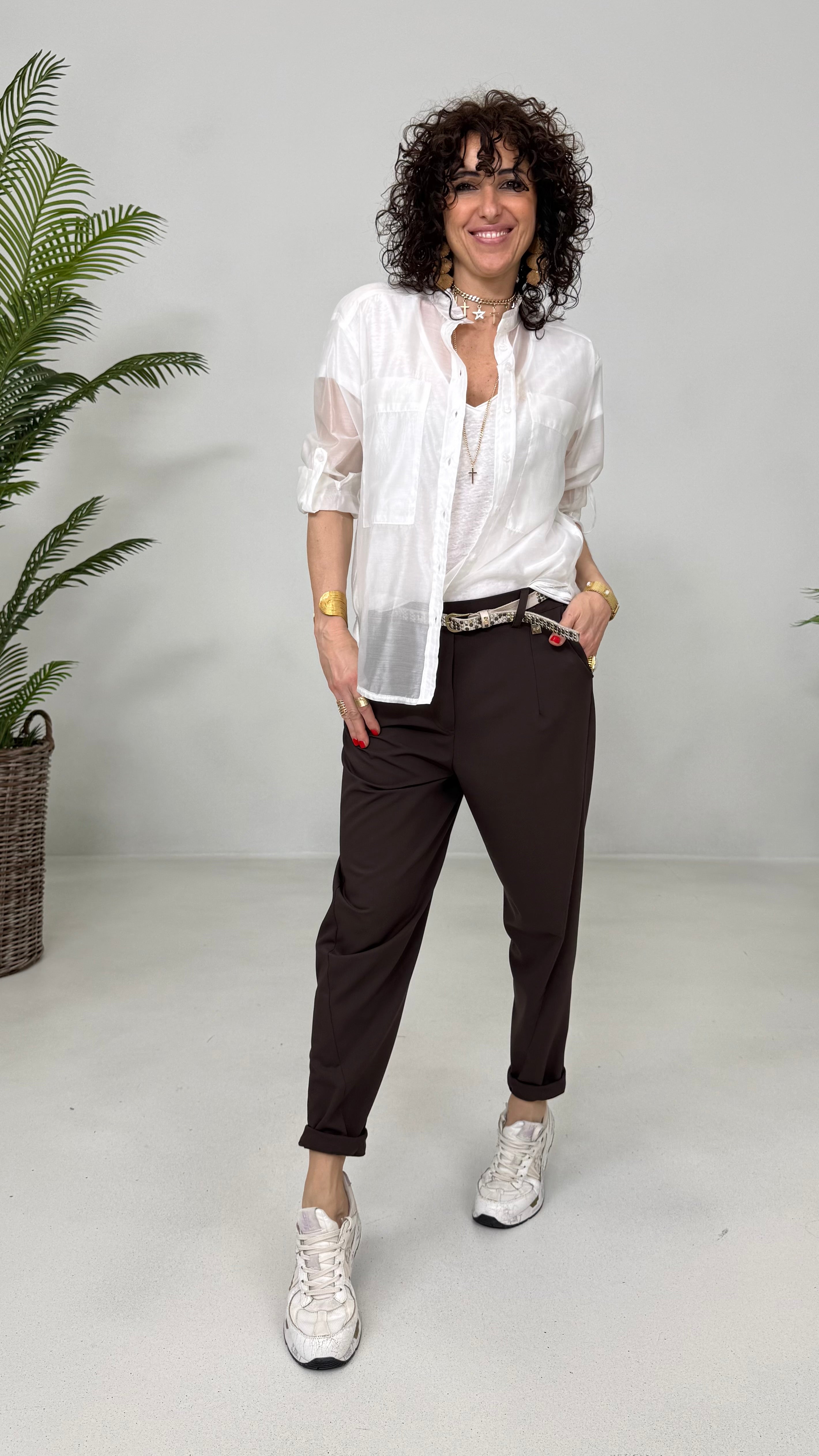 TSHIRT IN JERSEY LINO 100% SCOLLO A V