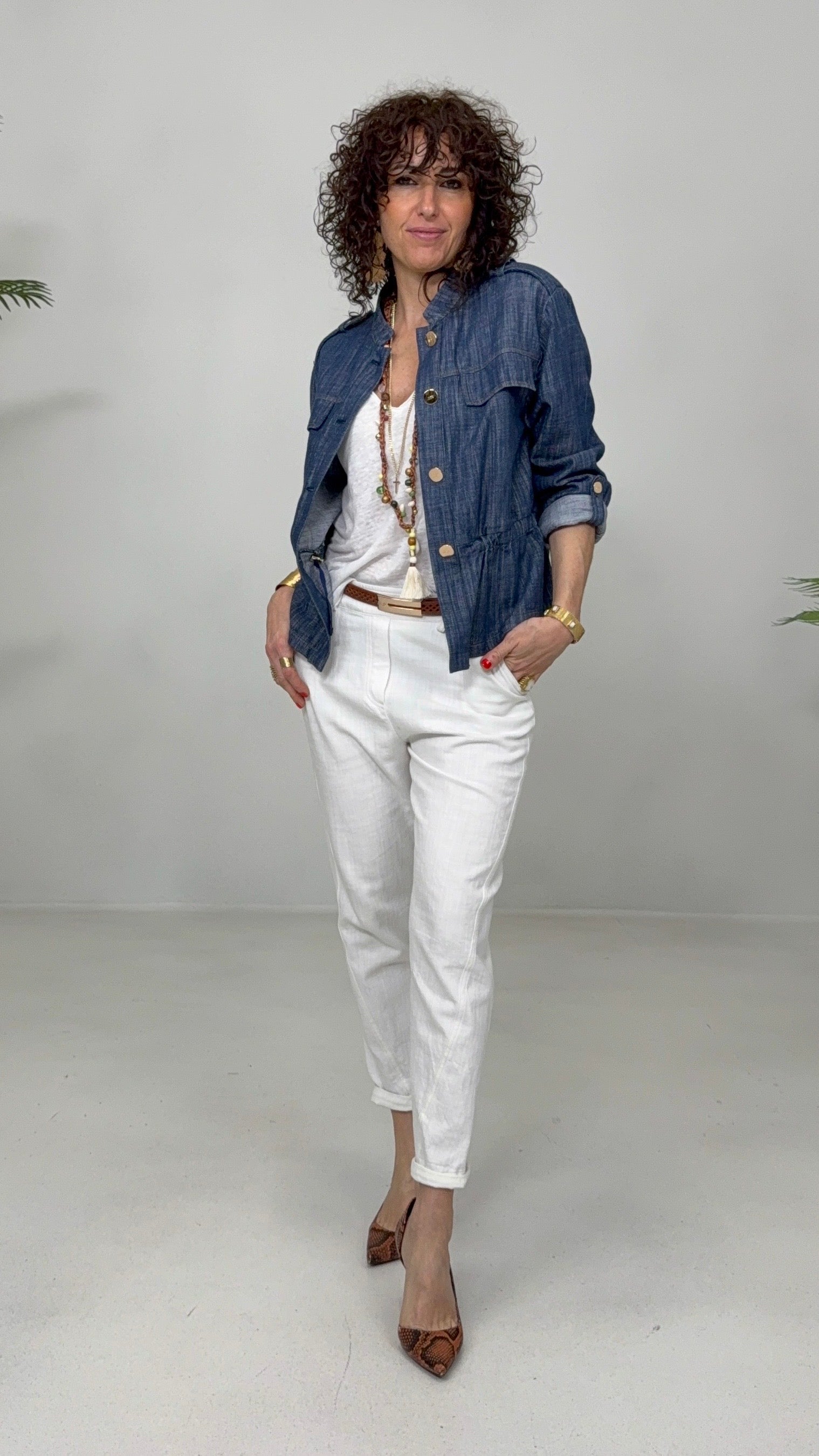 TSHIRT IN JERSEY LINO 100% SCOLLO A V