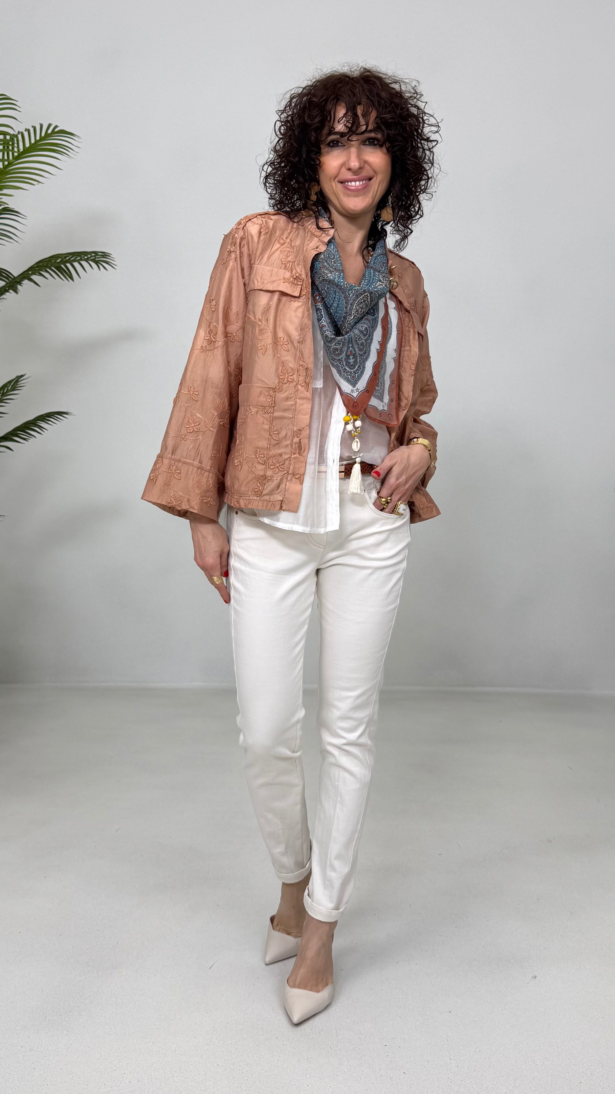 SKINNY IN COTONE ELASTICO
